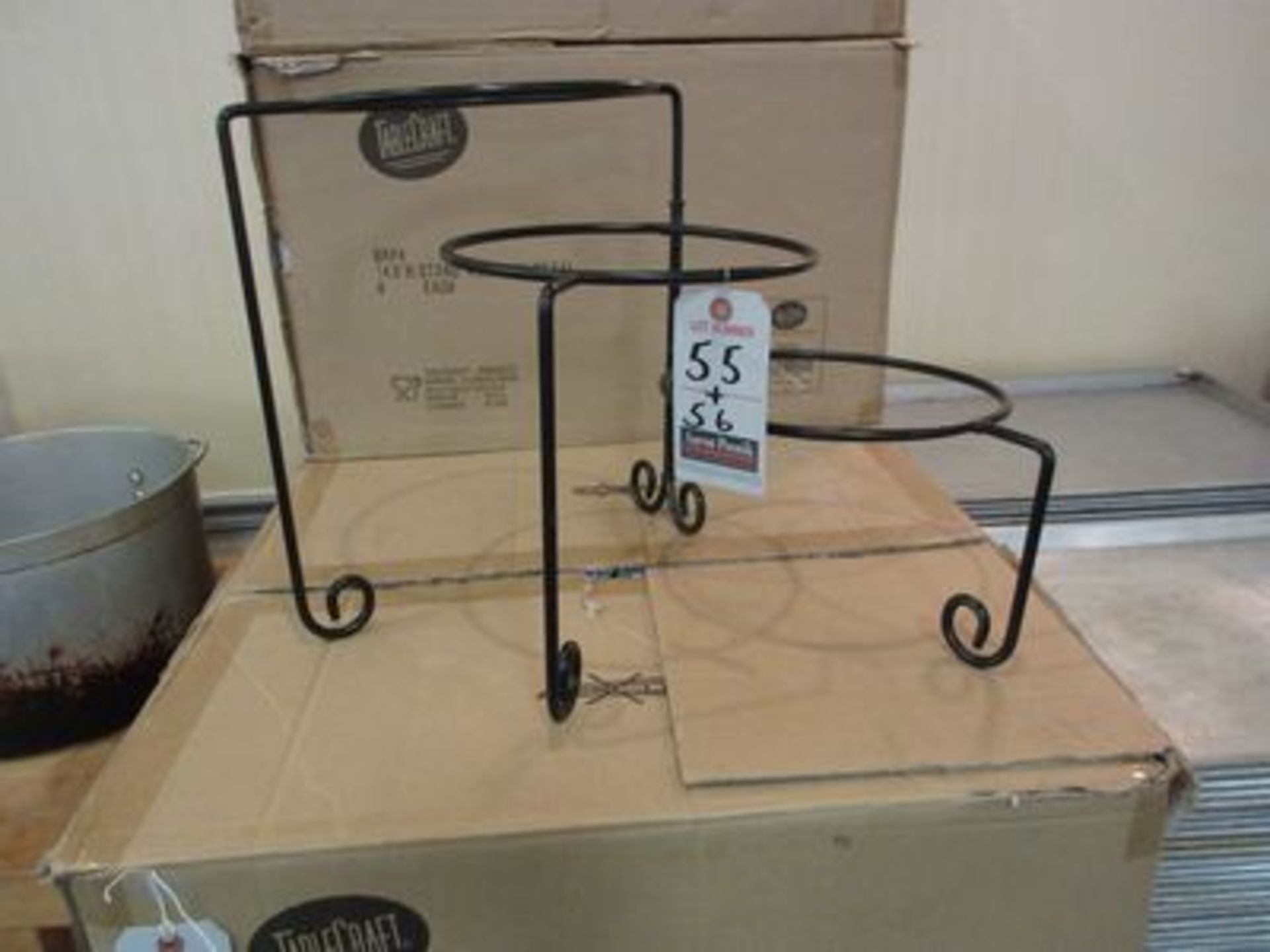 3-TIER METAL PLATTER DISPLAY STANDS