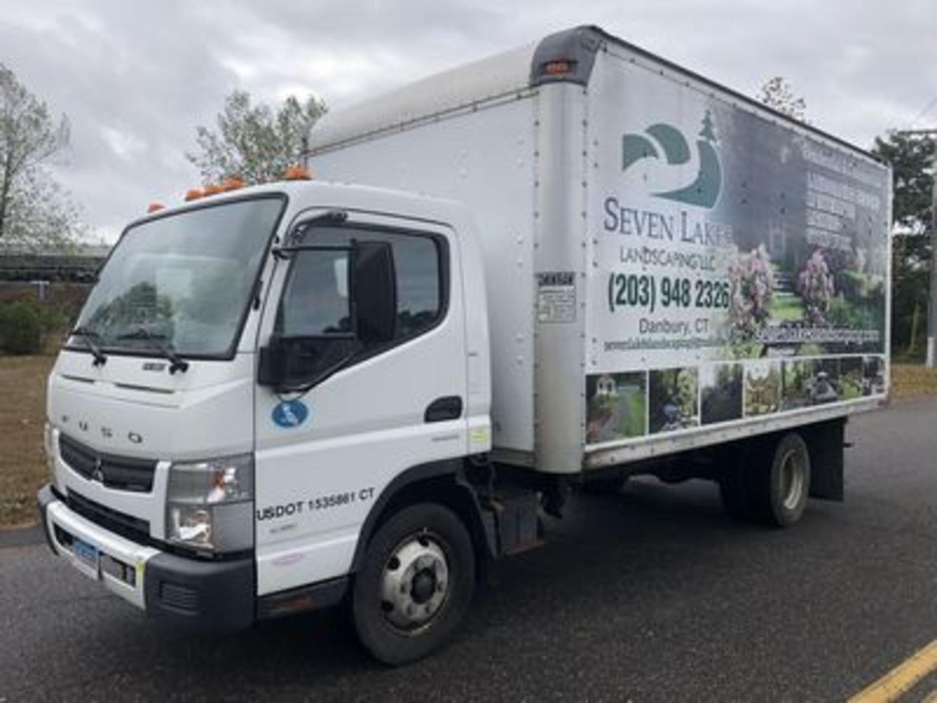 2012 MITSUBISHI FUSO 180, 16' BOX TRUCK, AT, AC, DIESEL, S/A, DUAL WHEELS, VIN #