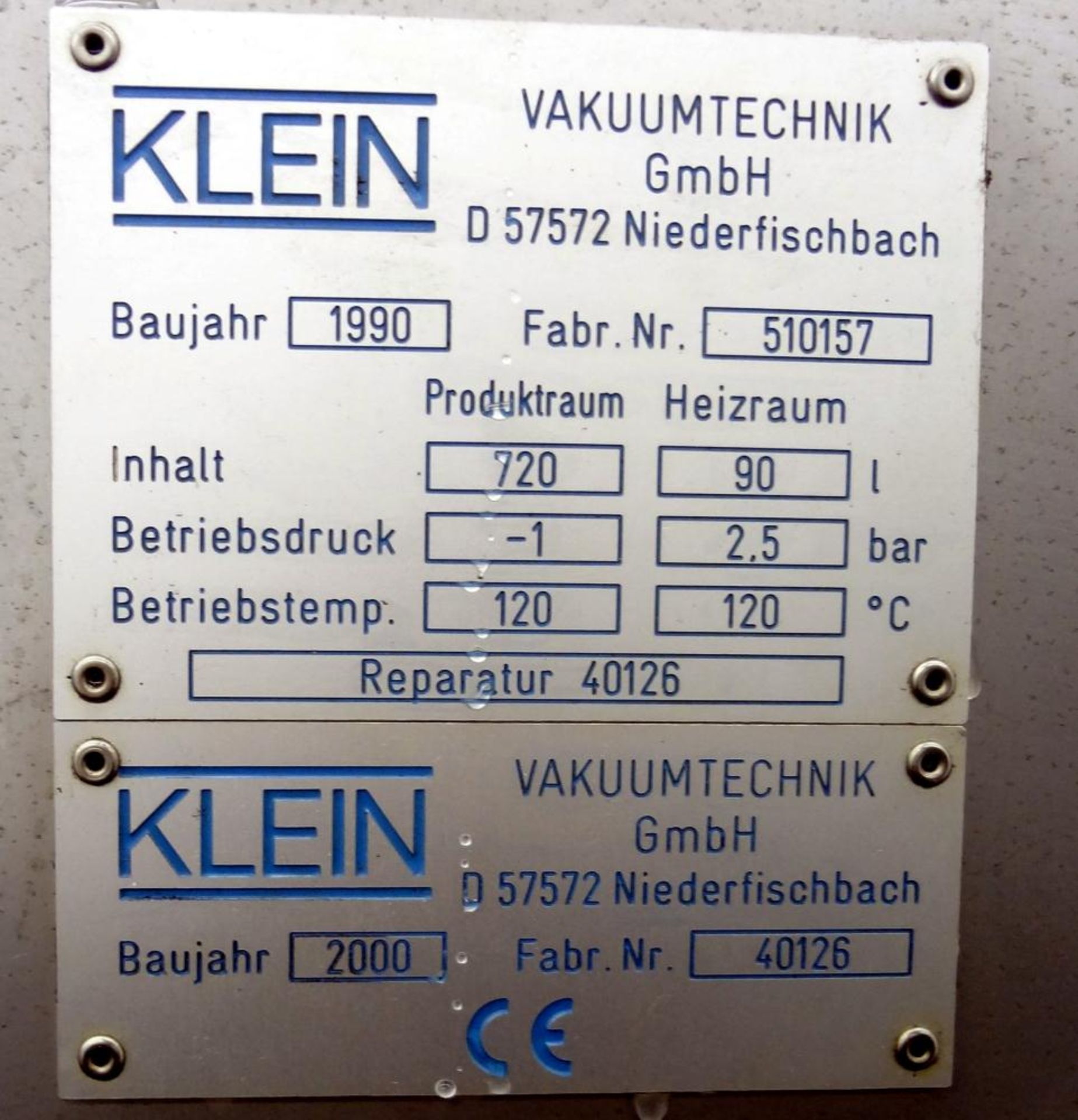 Klein GHS Vakuumtechnik Vacuum Shelf Dryer - Image 8 of 8