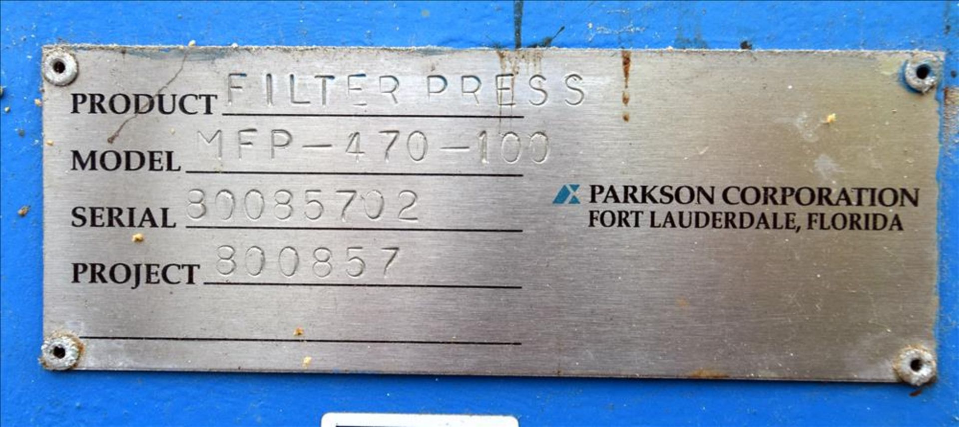 Parkson Filter Press - Image 7 of 10