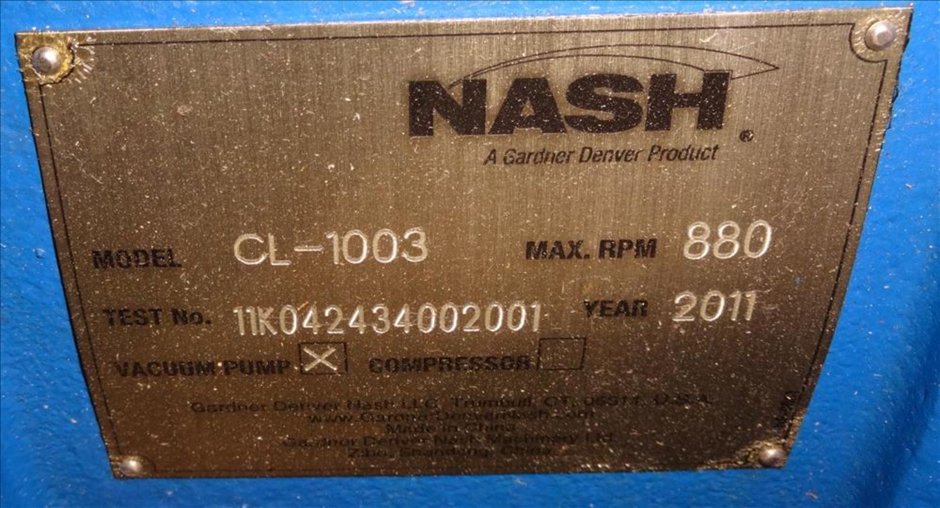 Unused Nash CL Series Liquid Ring Vacuum Pump - Image 6 of 6