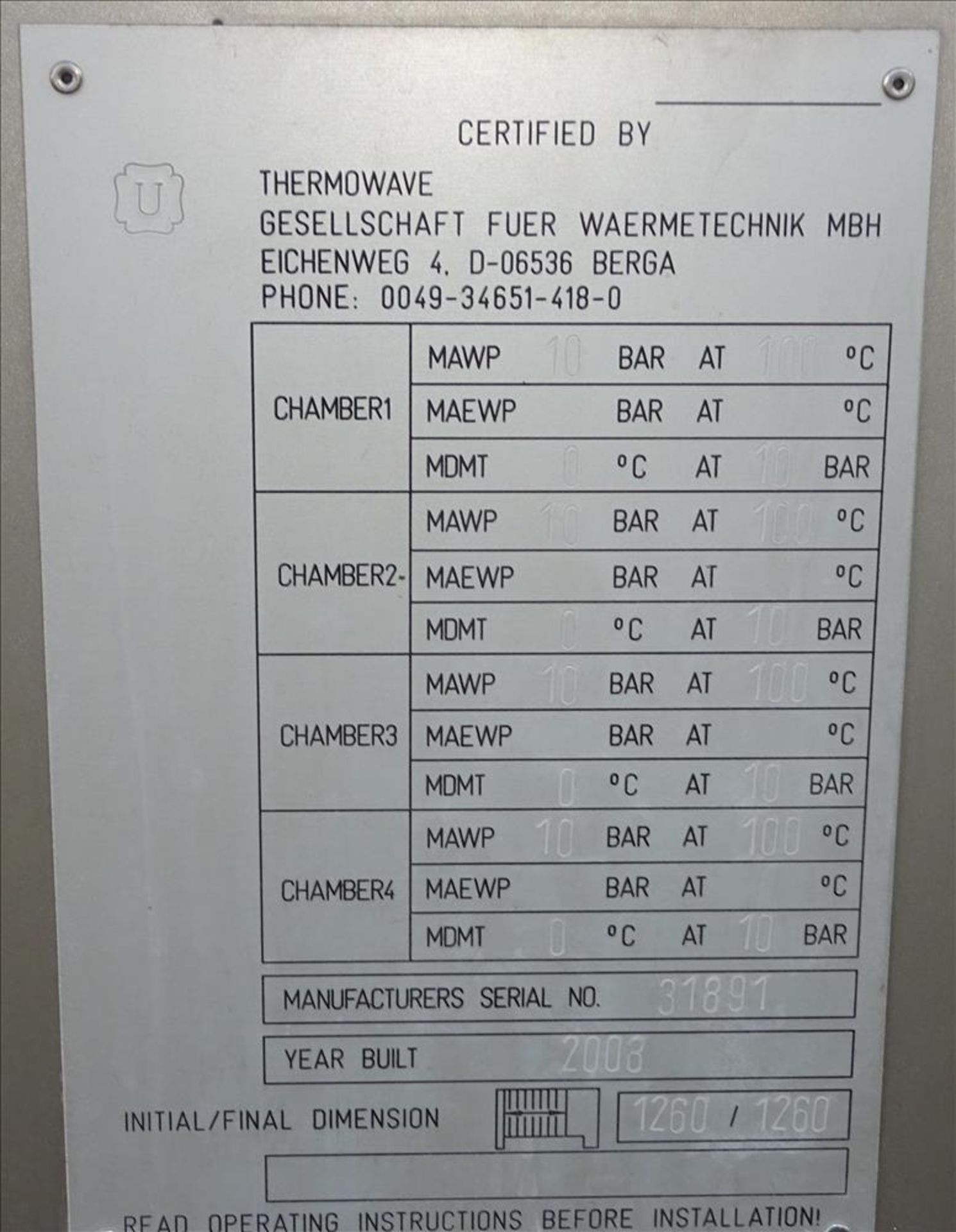 Krones Thermowave Plate Heat Exchanger - Image 16 of 18