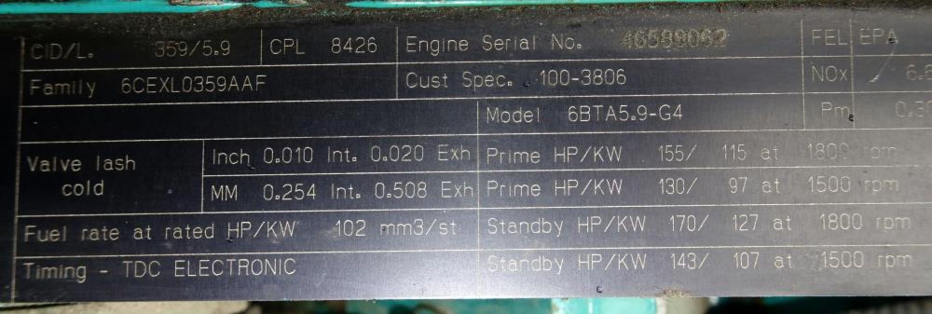 Cummins 80 kW Diesel Generator - Image 11 of 18