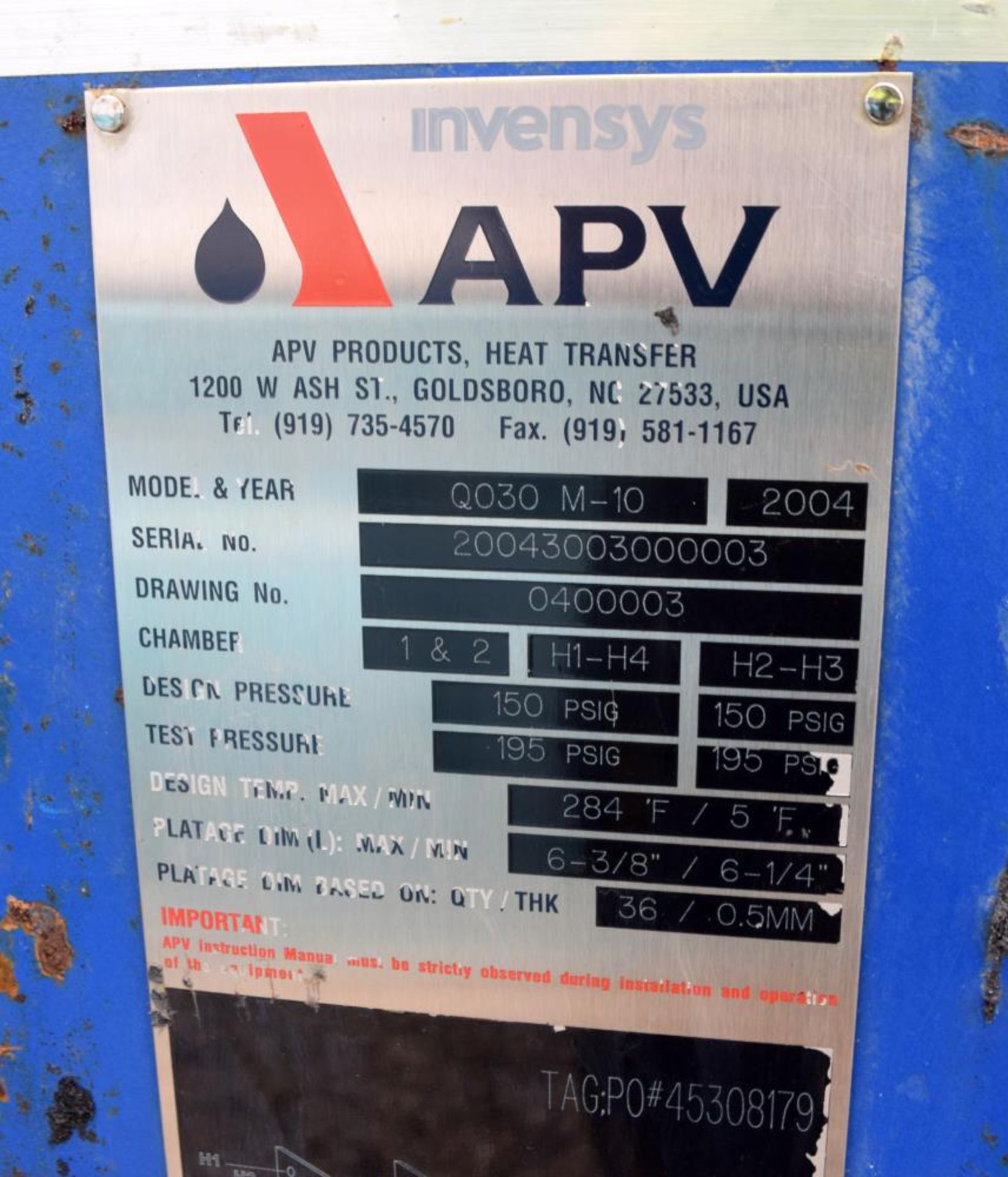 APV Plate Heat Exchanger - Image 7 of 7