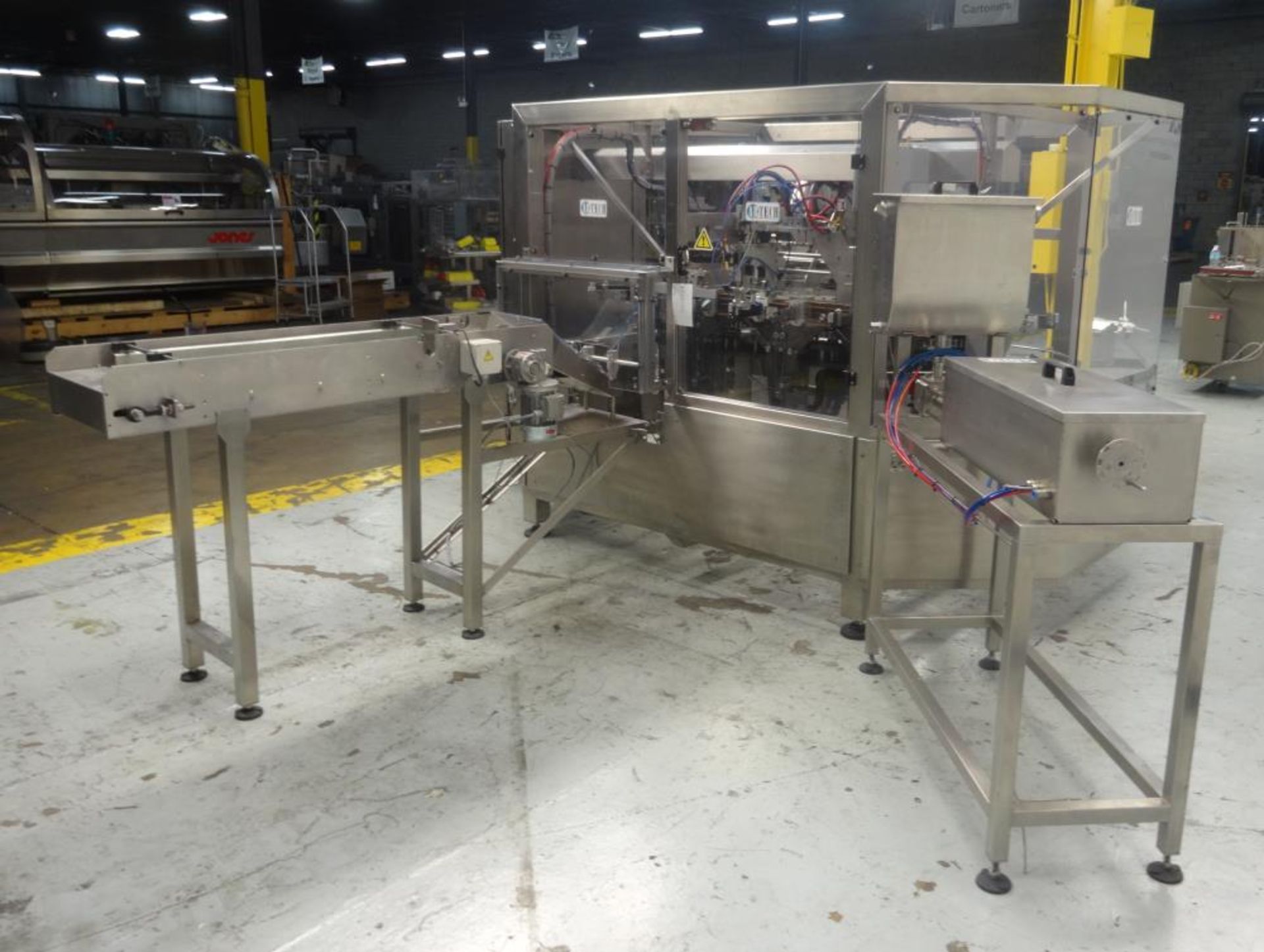 Used- AB Tech Preformed Pouch Packager with Liquid Filler For Cannabis Products - Image 3 of 19