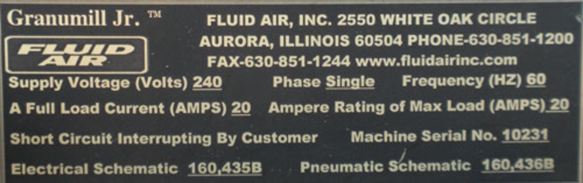 Used- Fluid Air Granumill Jr. For Cannabis and Hemp 316 Stainless Steel - Image 14 of 14