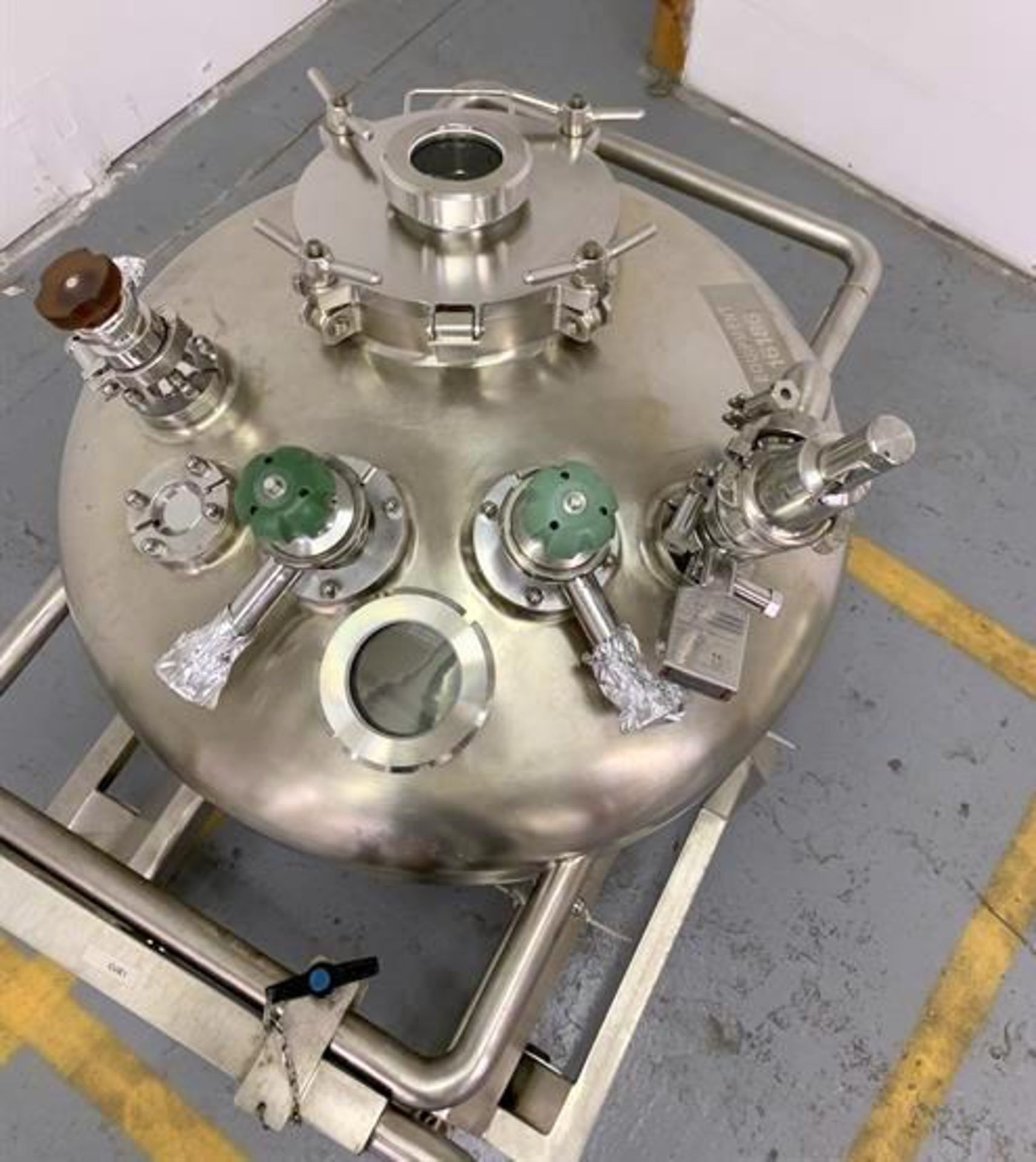 Used- Inox’ouest Pressure Mix Tank, 100 Liter, 316 Stainless Steel, Vertical. - Image 4 of 9