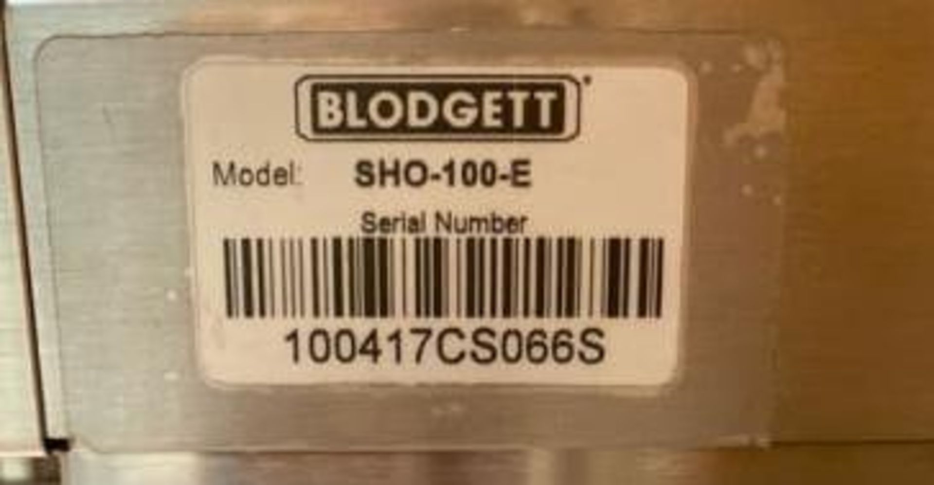 Used-Blodgett Full Size Electric Convection Oven. Model SHO-100-E. - Image 4 of 4
