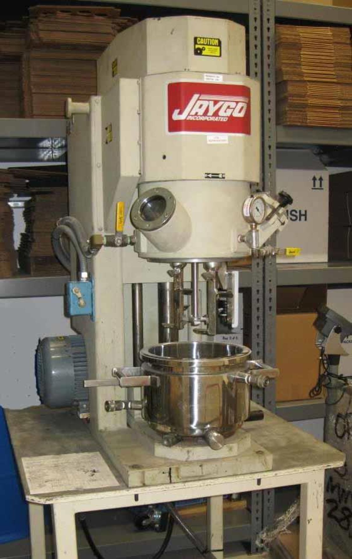 Used- Jaygo Planetary Mixer, Model MPVDV 10. 10 Liter Total Capacity