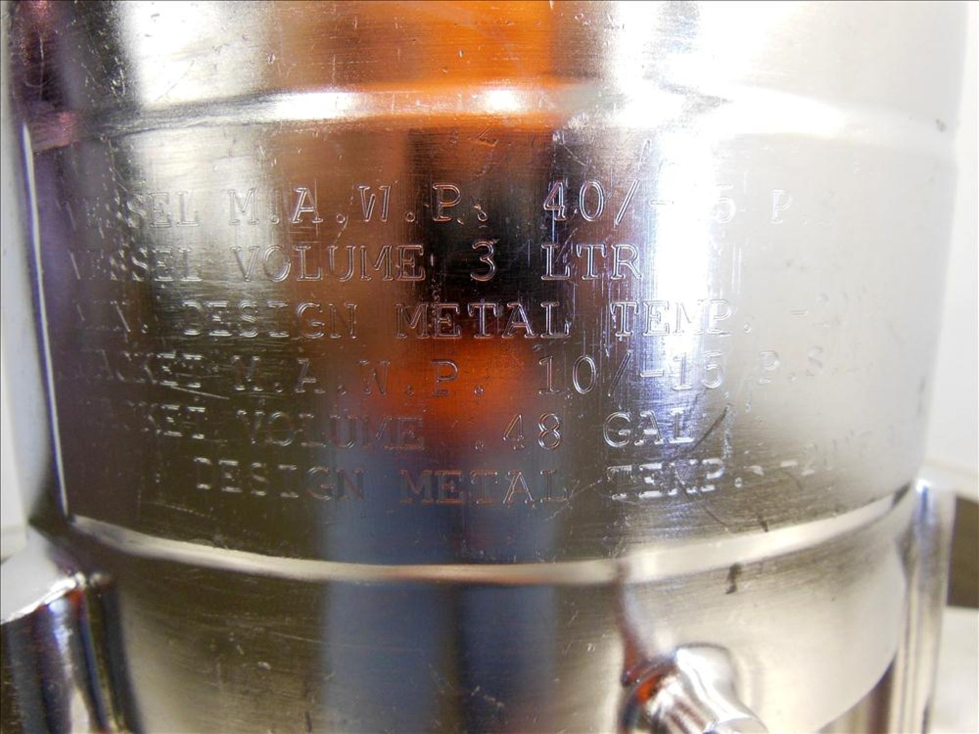 Used- DCI Reactor, 3 Liter (0.79 Gallon), 316 Stainless Steel - Image 7 of 8