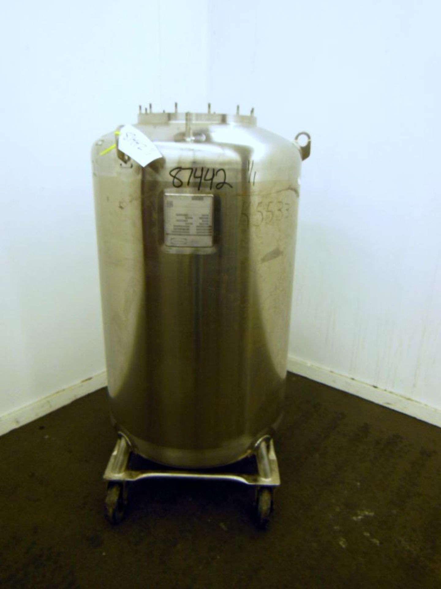 Used- 400 Liter Stainless Steel Walker Stainless Pressure Tank