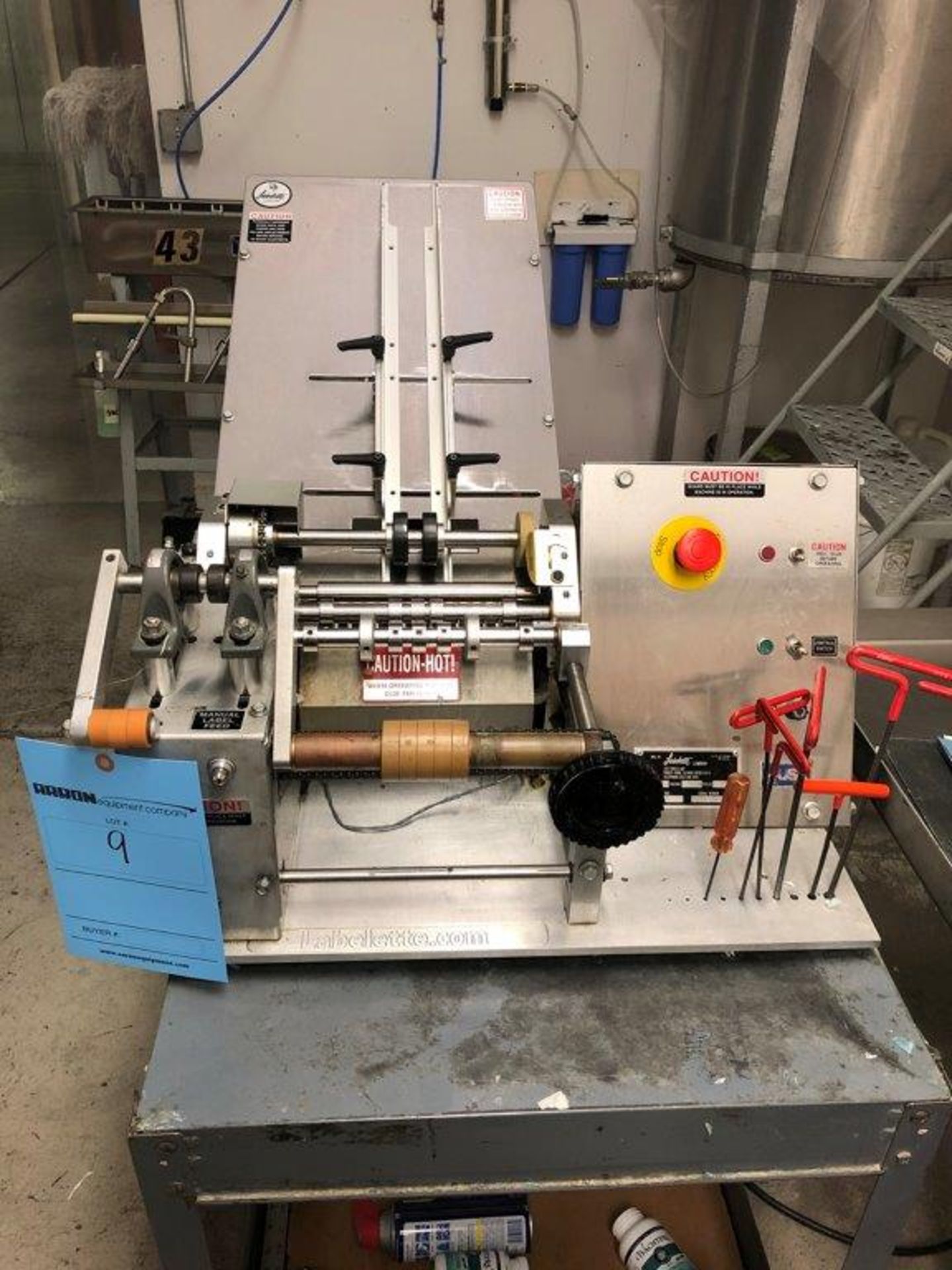 Labelette Semi-Automatic Hot Glue Labeler Model 20, S/N 117664, Year 2001. (SUBJECT TO THE BULK