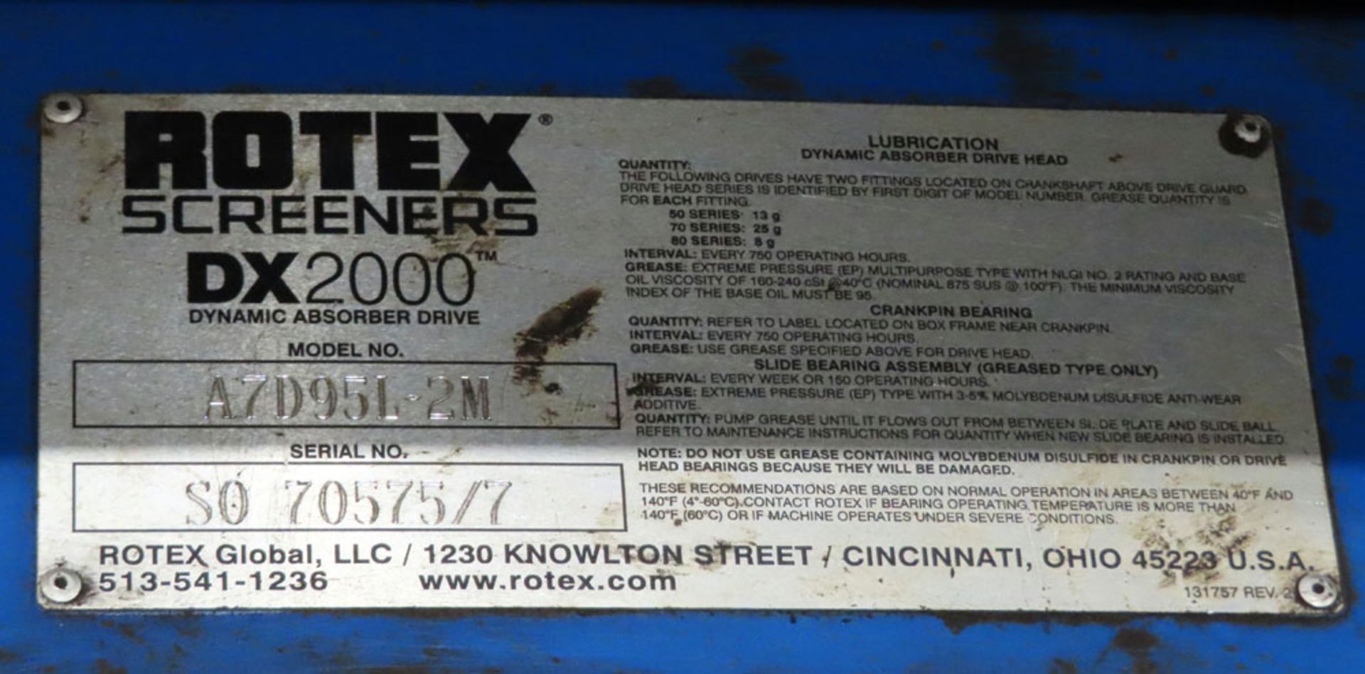 Rotex Apex Screener - Image 16 of 16