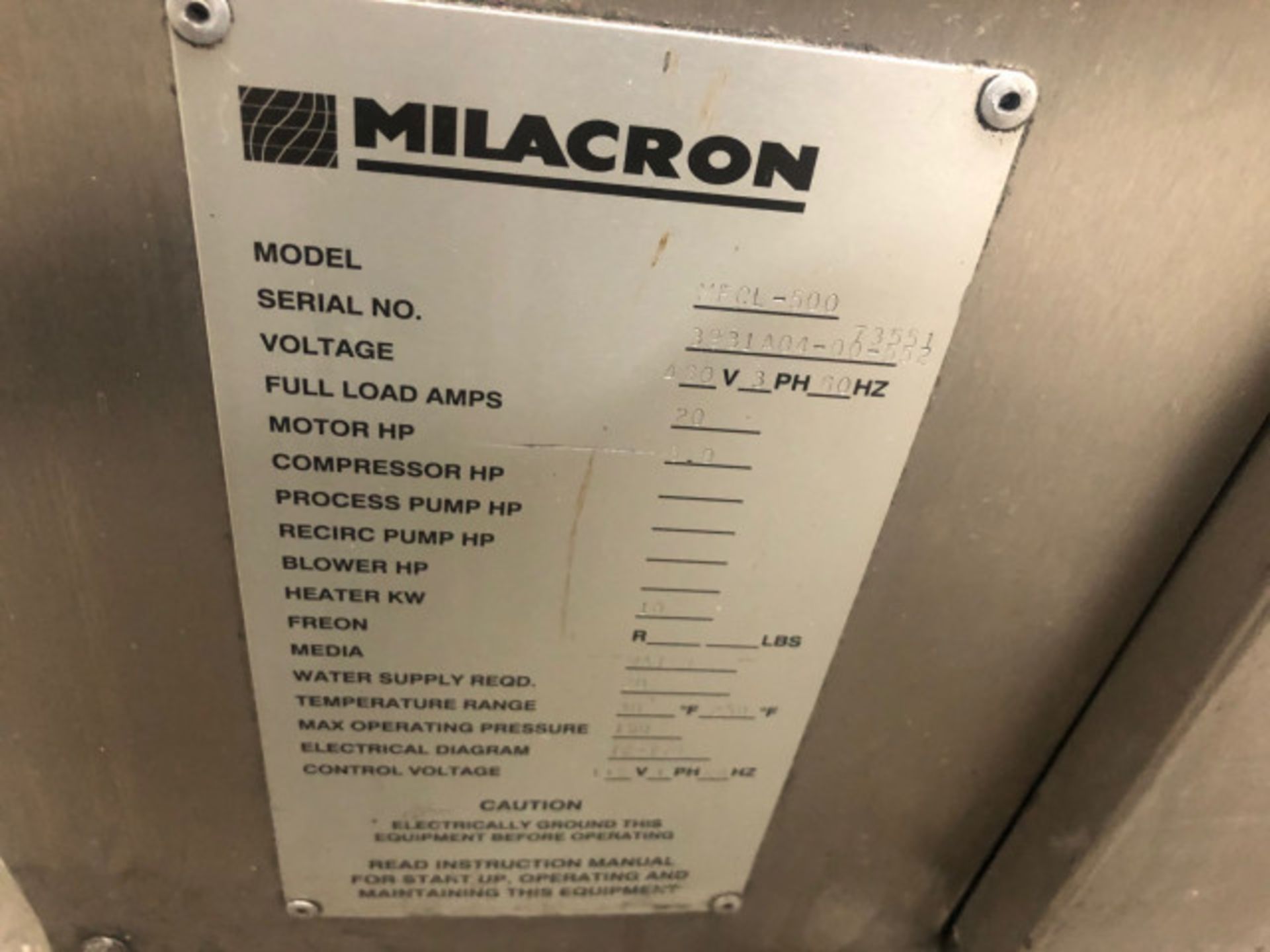 5 HP Milacron/Advantage Temperature Control Unit - Image 5 of 5