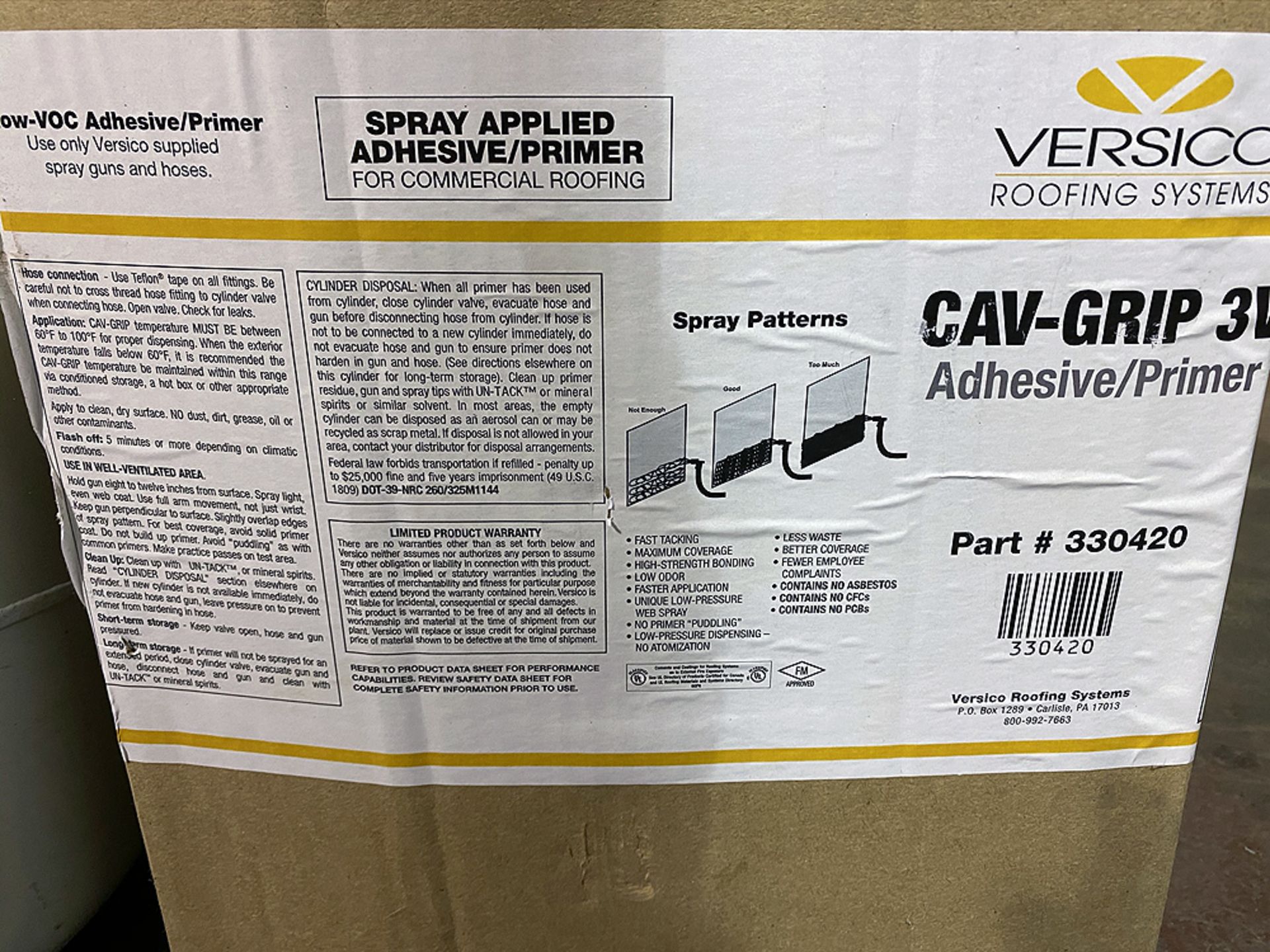 Versico CAV-GRIP 3V Adhesive/Primer - Image 2 of 2