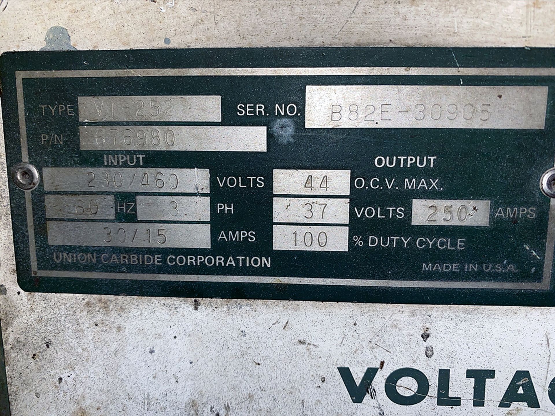 Linde Model VI-252 CV/DC Welder w/ Wire Feed - Image 4 of 5