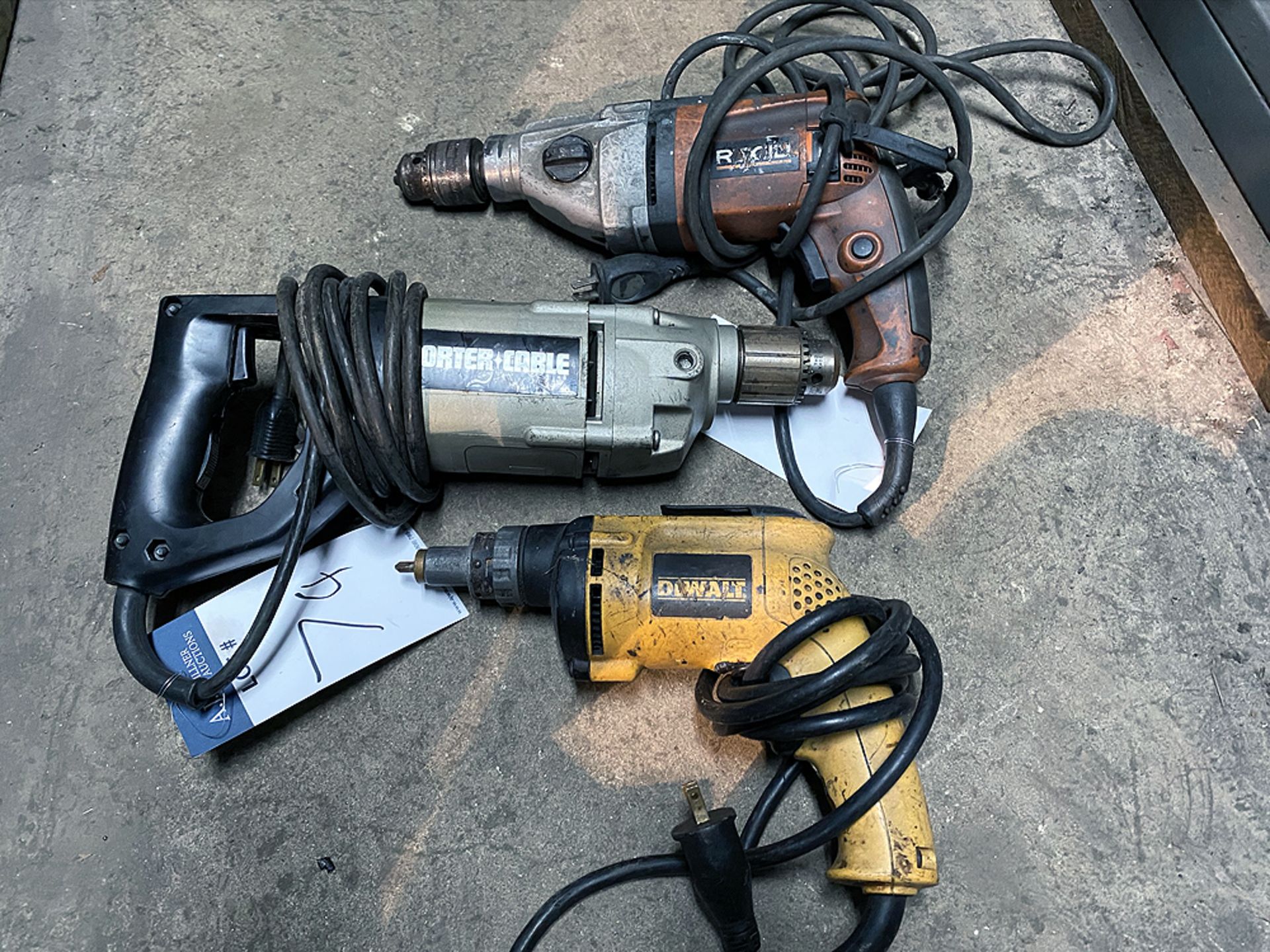 Ridgid, DeWalt & Porter Cable Electric Drills