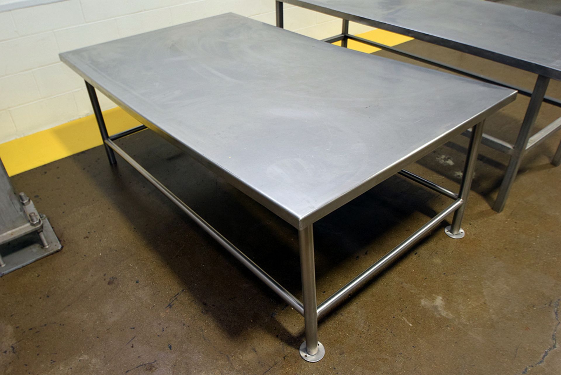43" x 72" x 28" Tall Stainless Steel Work Table