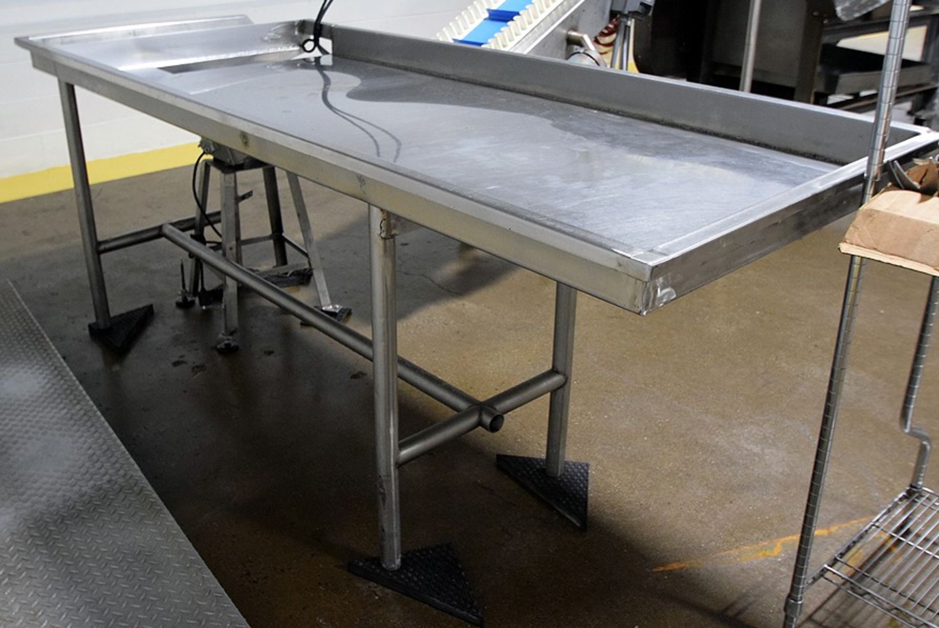 99"x39" Stainless Steel Wash Table