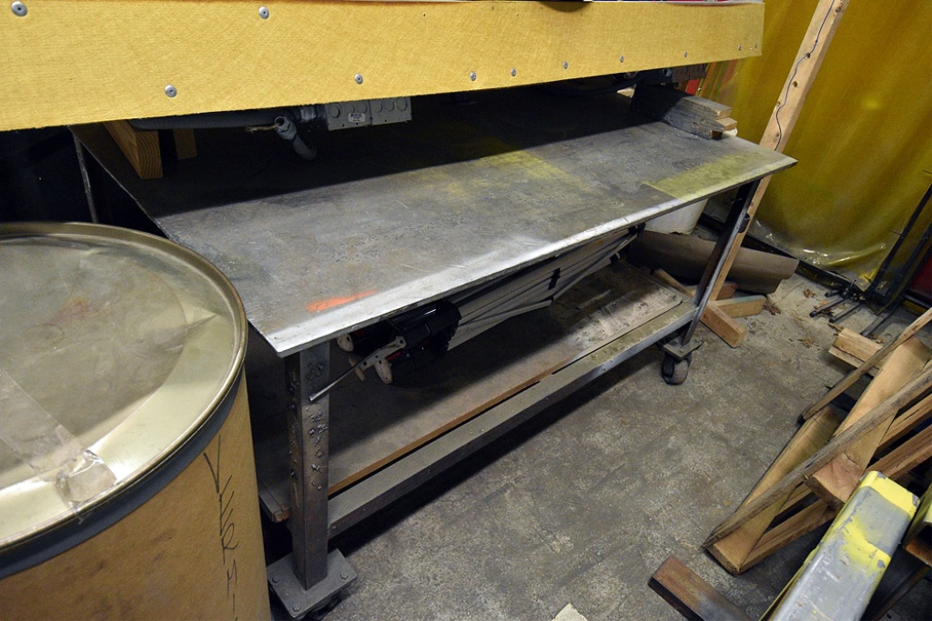 Steel Welding Table On Caster (67"x48")