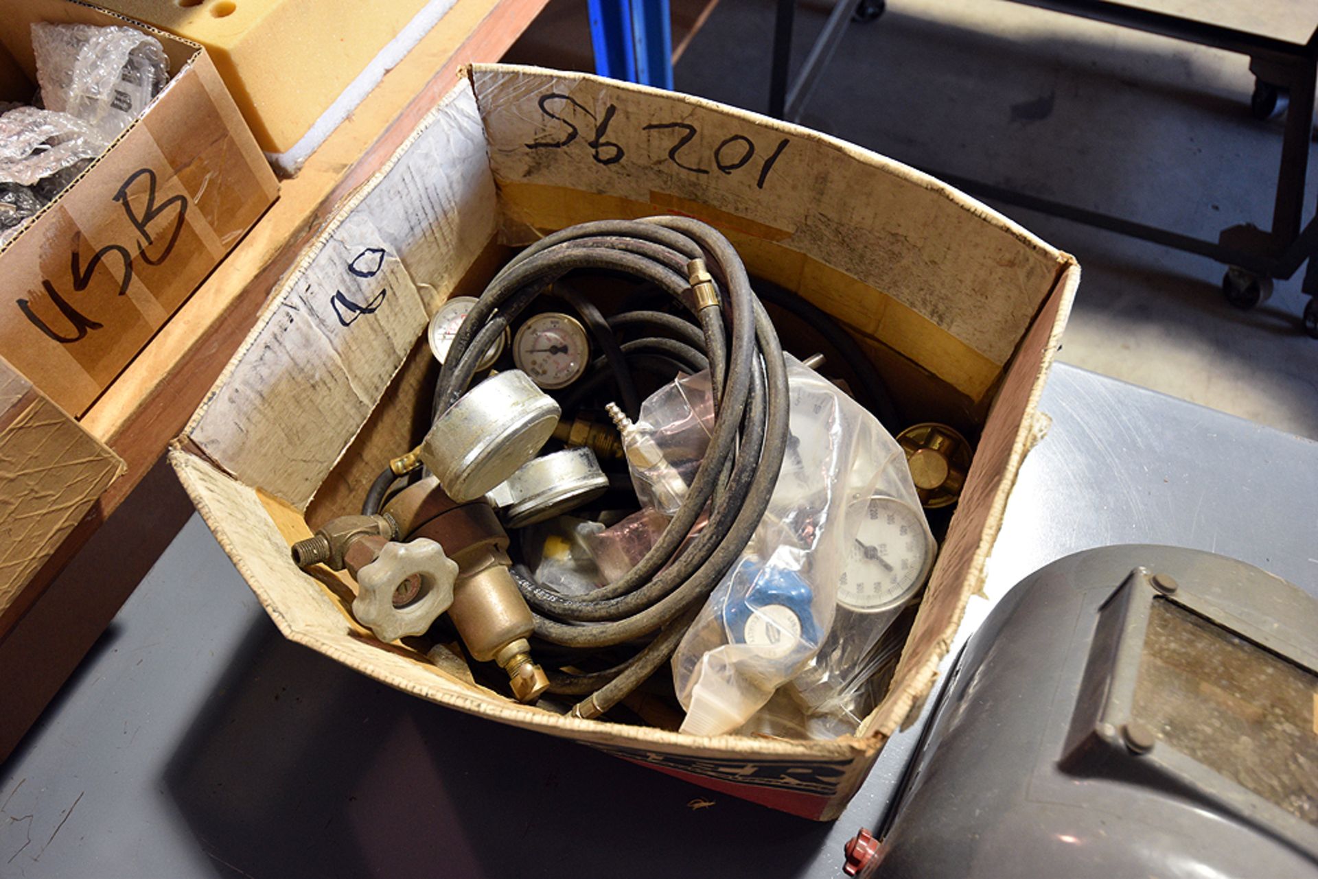 Contents of 6 tables consisting of: welding accessories, Dayton heater, Wire etc. - Image 8 of 8