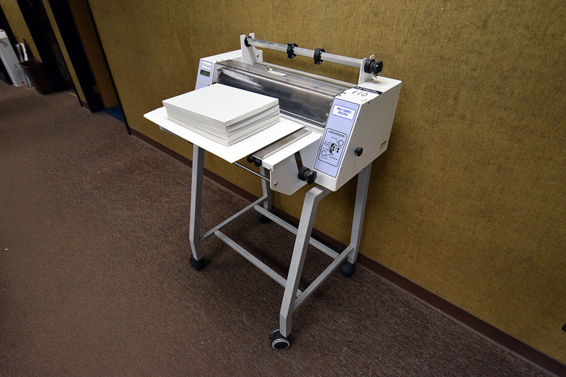 Pro-Lam Pro Series digital laminator, 21” wide w/ portable stand