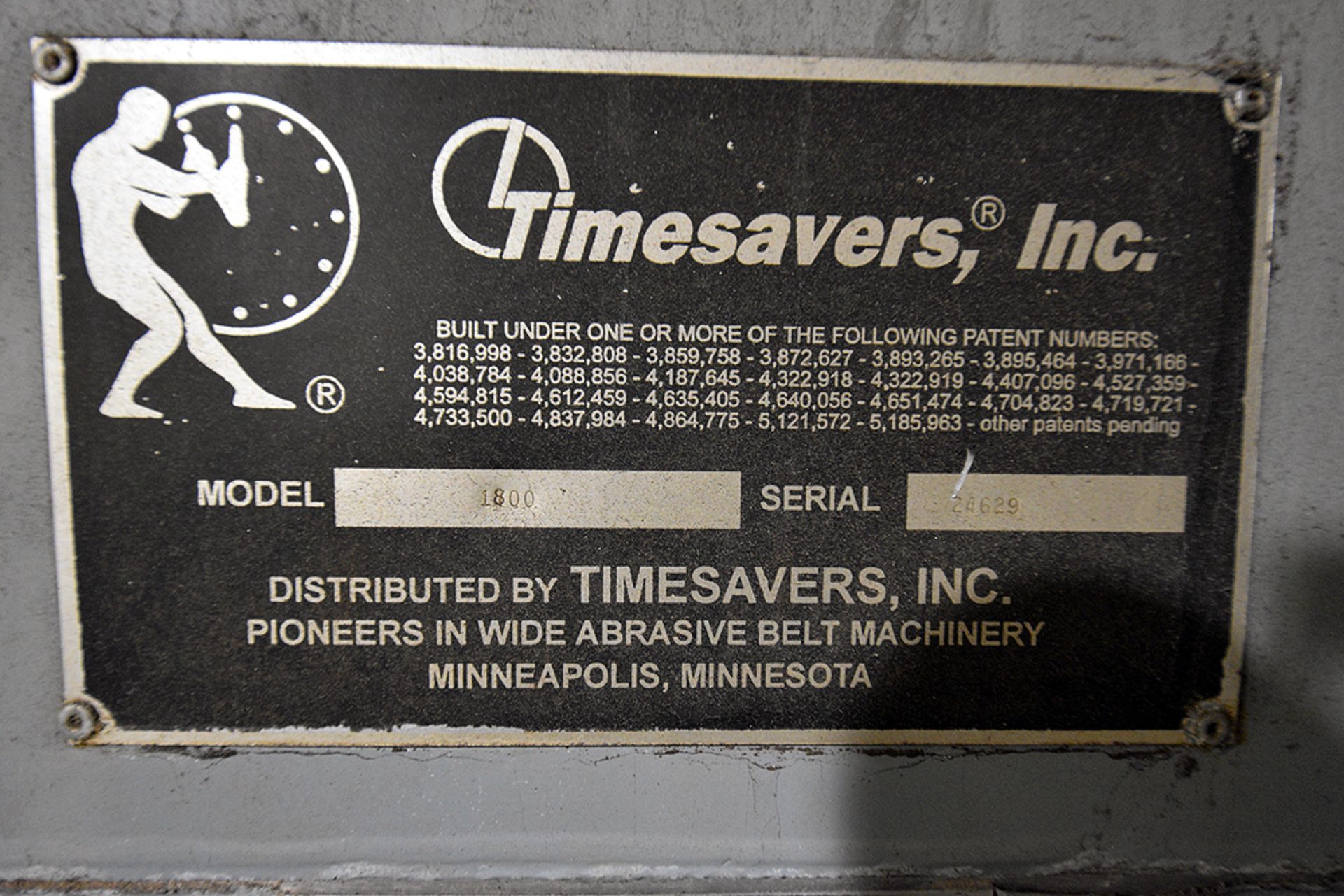 Timesaver model 137-1HPM/75 single head dry belt sander - Image 10 of 11