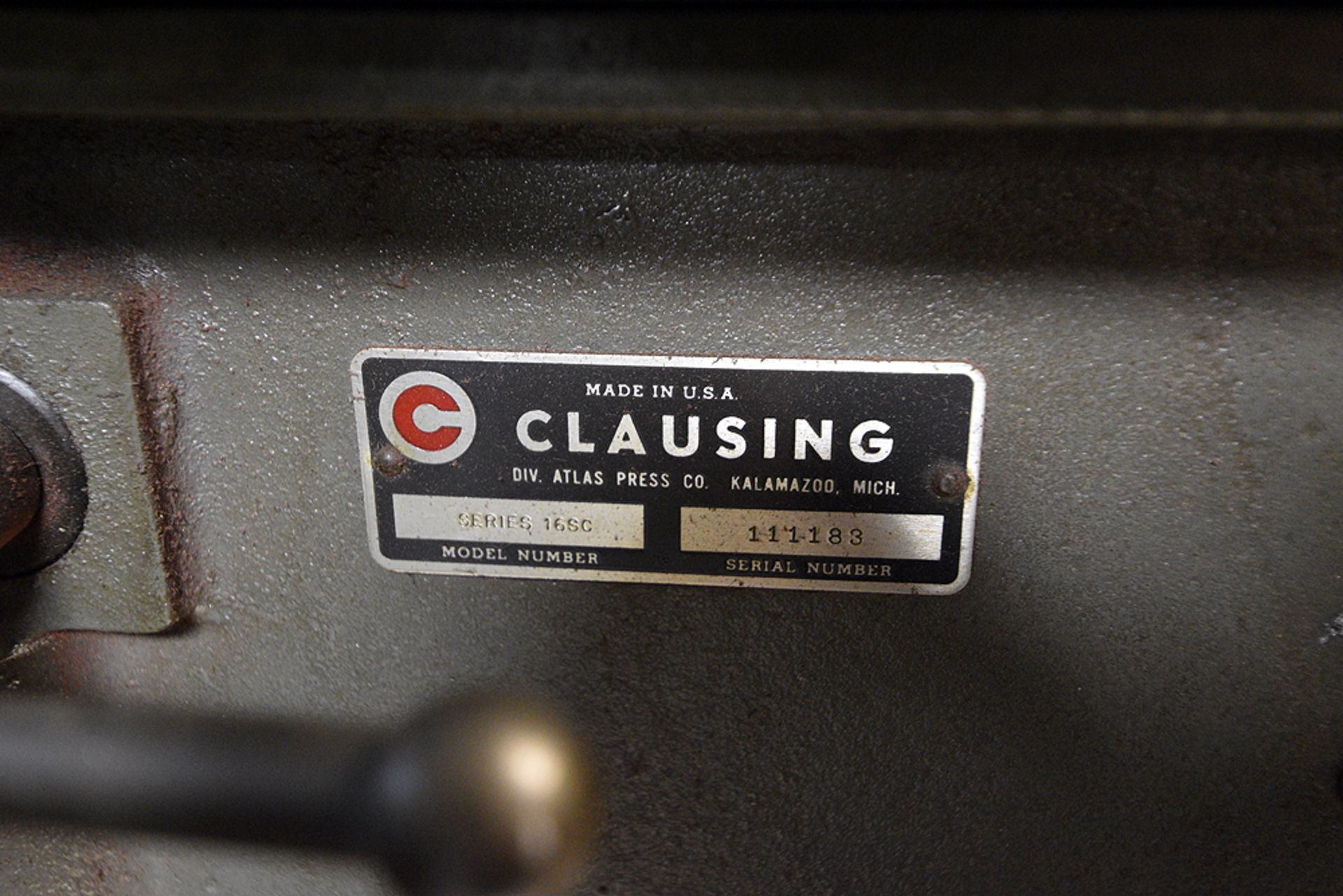 Clausing Series 16SC 4-Head Gang Drill Press Line Table, s/n 111180/111181/111182/111183 - Image 7 of 7