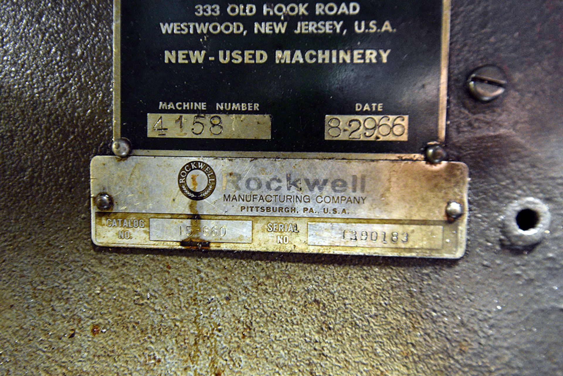 Delta Rockwell 15-660 Drill Press s/n 1390183 - Image 4 of 4