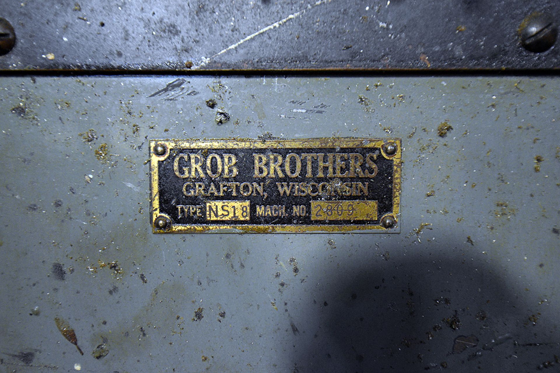 Grob NS18 Vertical Band Saw 18" Throat, Machine No 2809 - Image 4 of 4