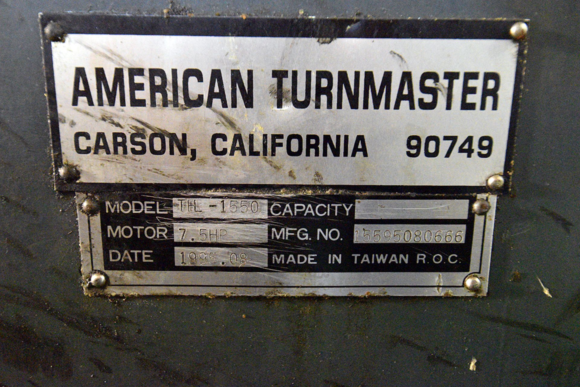 American Turnmaster 15"x50" Lathe ,Model THL-1550, w/Sony LH52 Magnescale Readout - Image 7 of 7