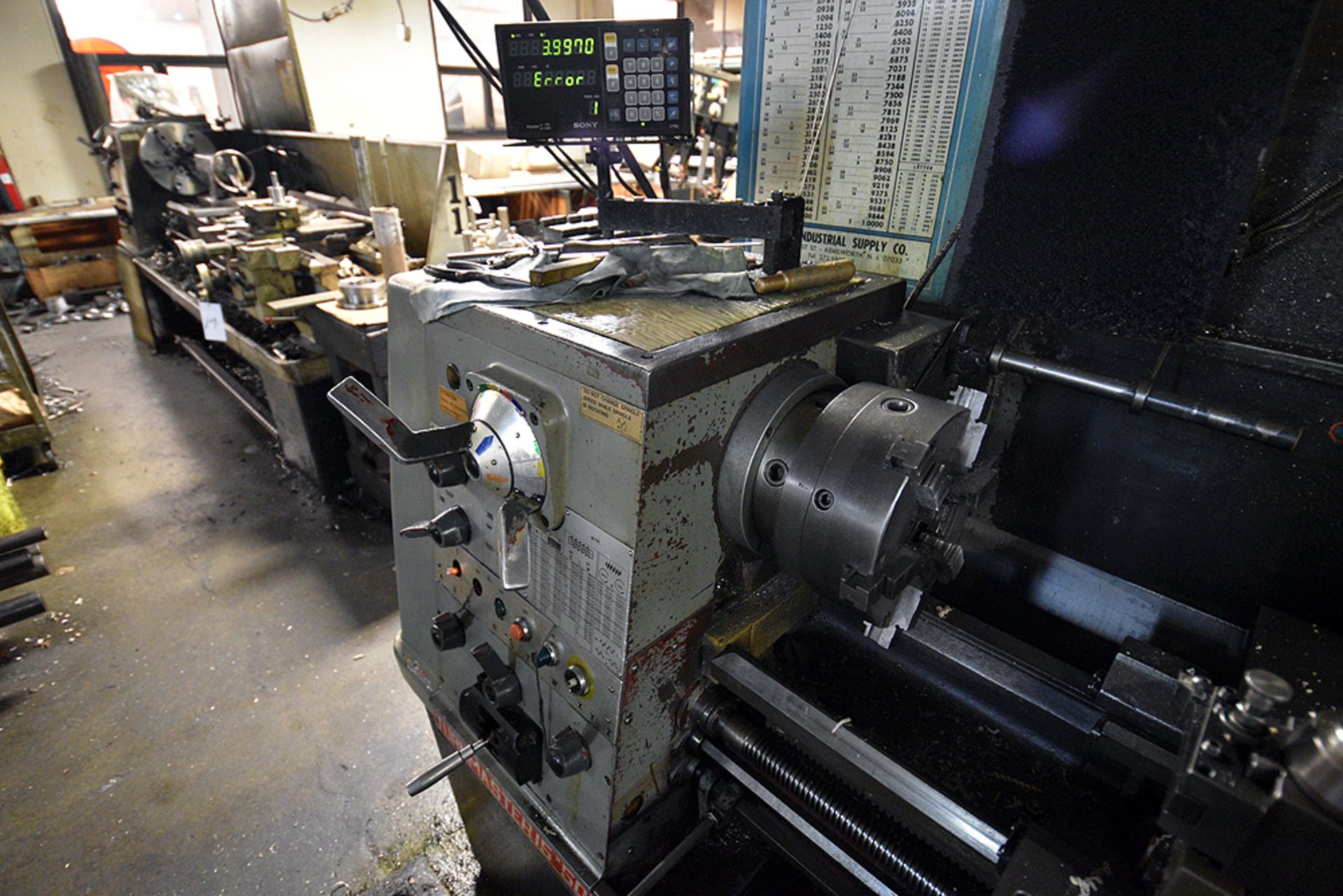 American Turnmaster 15"x50" Lathe ,Model THL-1550, w/Sony LH52 Magnescale Readout - Image 4 of 7