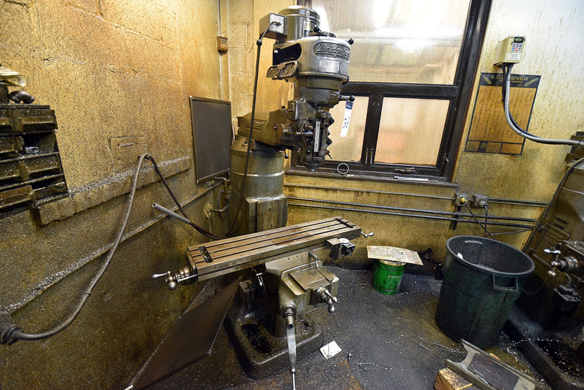 Bridgeport Vertical Milling Machine s/n 12BR 163528, 42" Table, 1HP Motor - Image 2 of 5