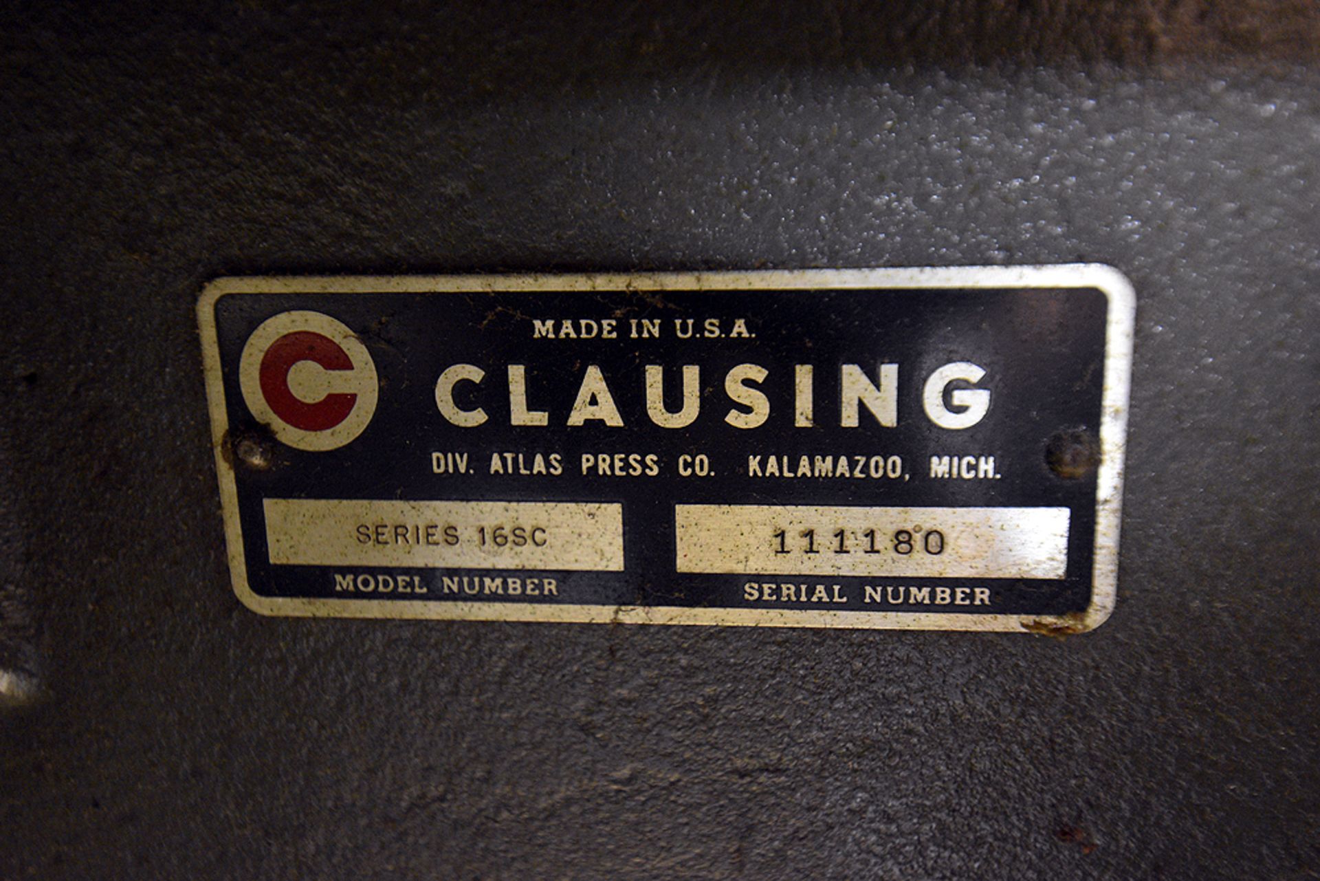 Clausing Series 16SC 4-Head Gang Drill Press Line Table, s/n 111180/111181/111182/111183 - Image 4 of 7