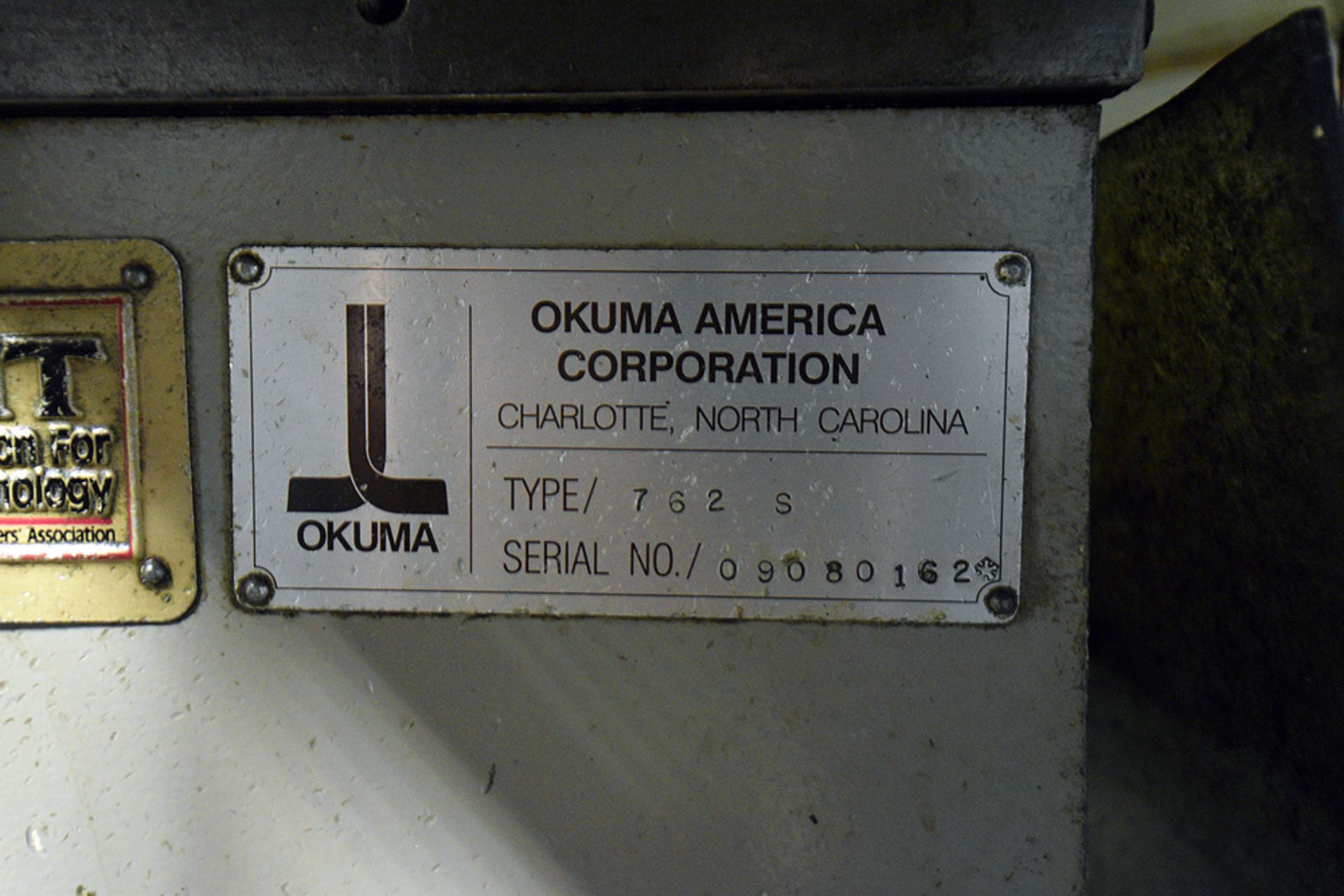 Okuma OSP700L CNC Milling Machine, Machine Type 762S-BB, s/n 09080162, w/Parker Hydraulic Pump - Image 4 of 4