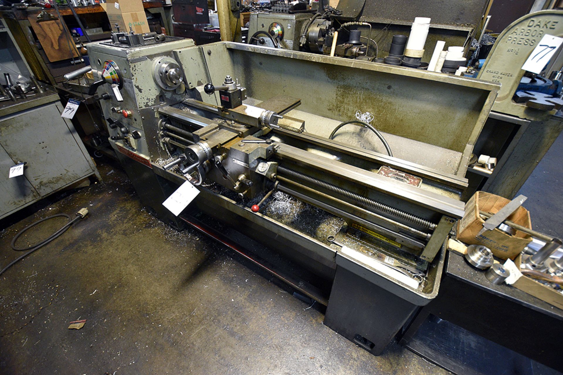 Clausing-Colchester 13"x58" Lathe (No Tail Stock), Machine No 5/0014/10175