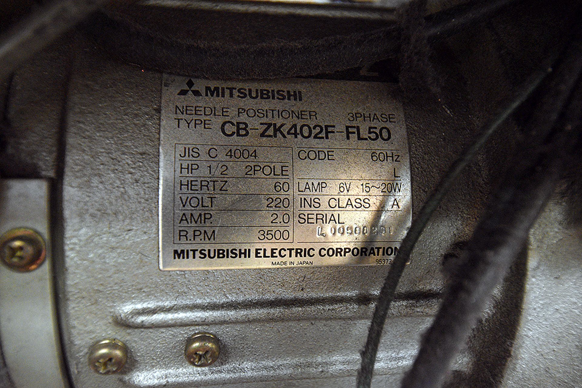 Mitsubishi LS2-180 Sewing Machine - Image 5 of 7