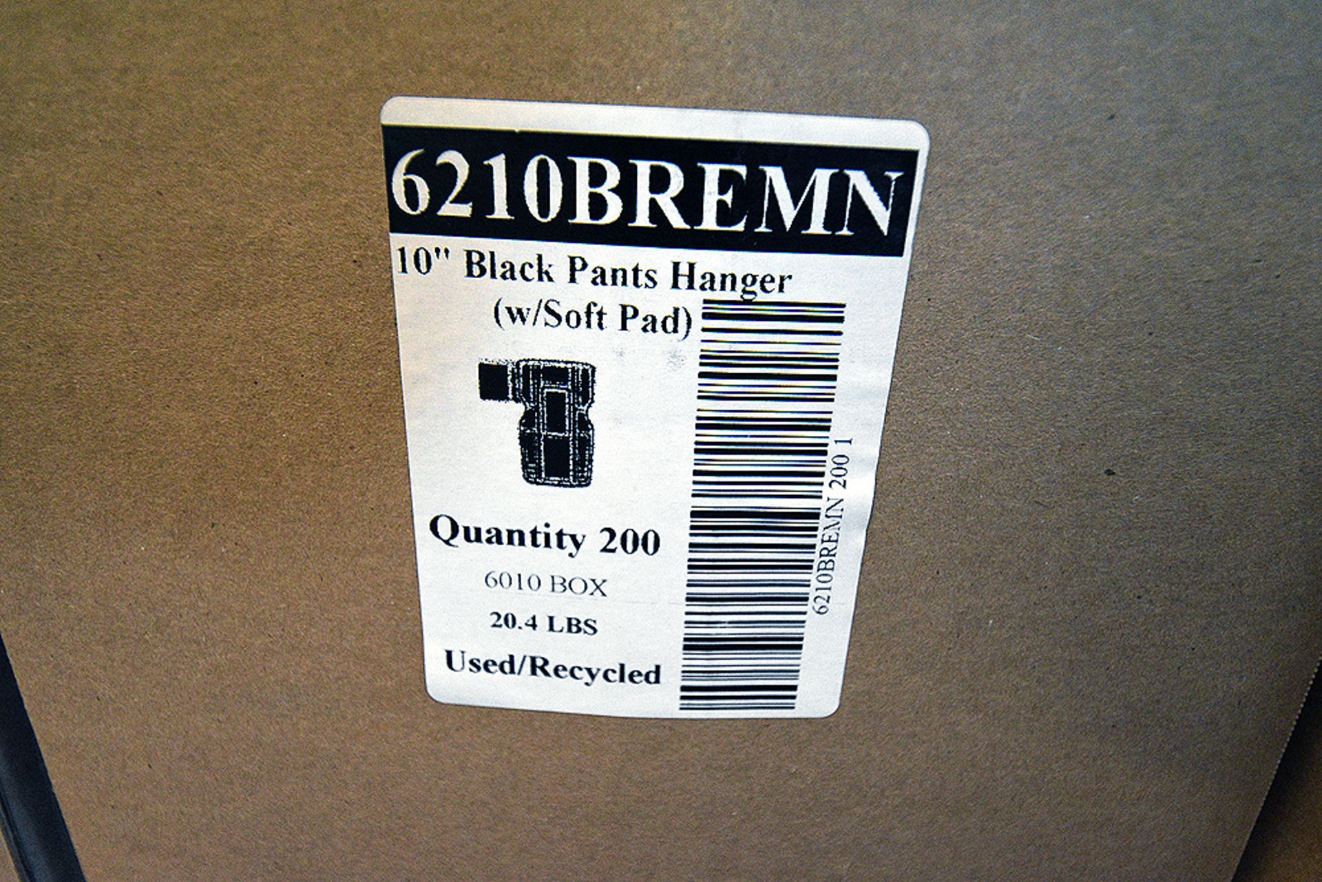 Cases of 6210 Bremm 10" Black Pants Hangers - Image 2 of 3