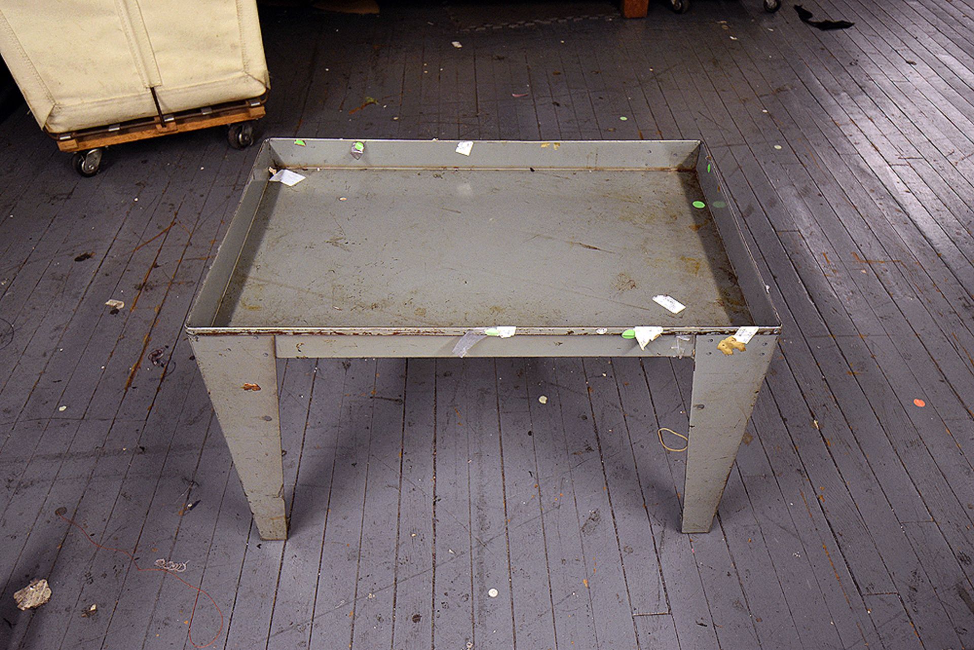 Steel Side Table 18"x28"x18"H. - Image 2 of 2