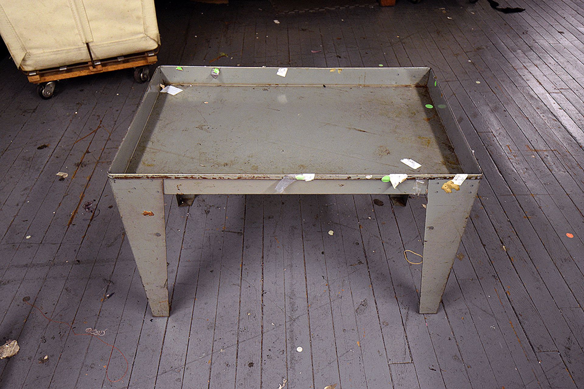 Steel Side Table 18"x28"x18"H. - Image 2 of 2