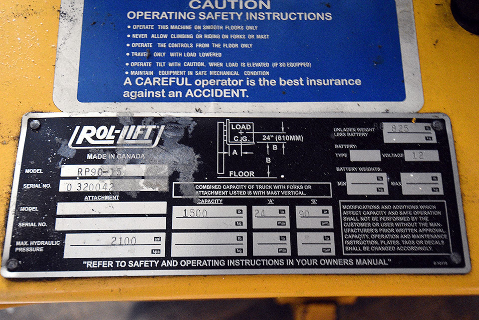 Rol-Lift Model RP90-15 Material Lift - Image 5 of 5