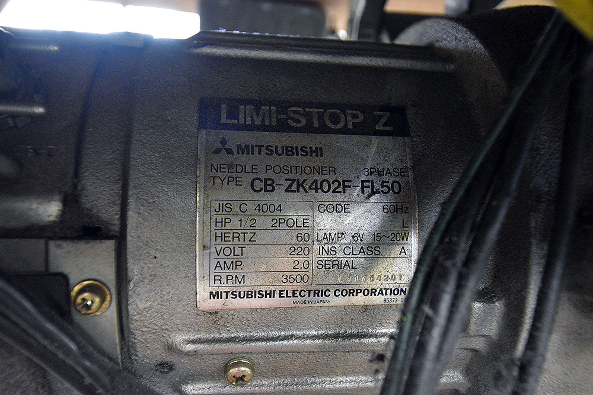 Mitsubishi LS2-180 w/ Limistop Z and Foot Pedal - Image 5 of 7