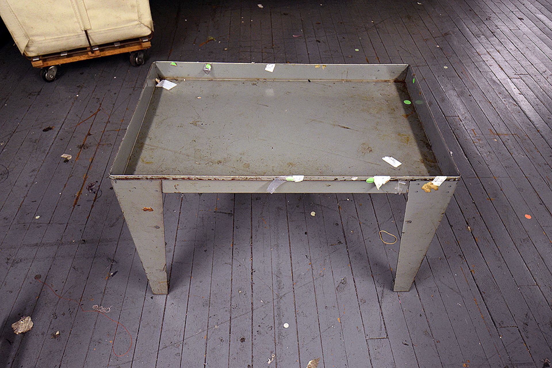 Steel Side Table 18"x28"x18"H. - Image 2 of 2