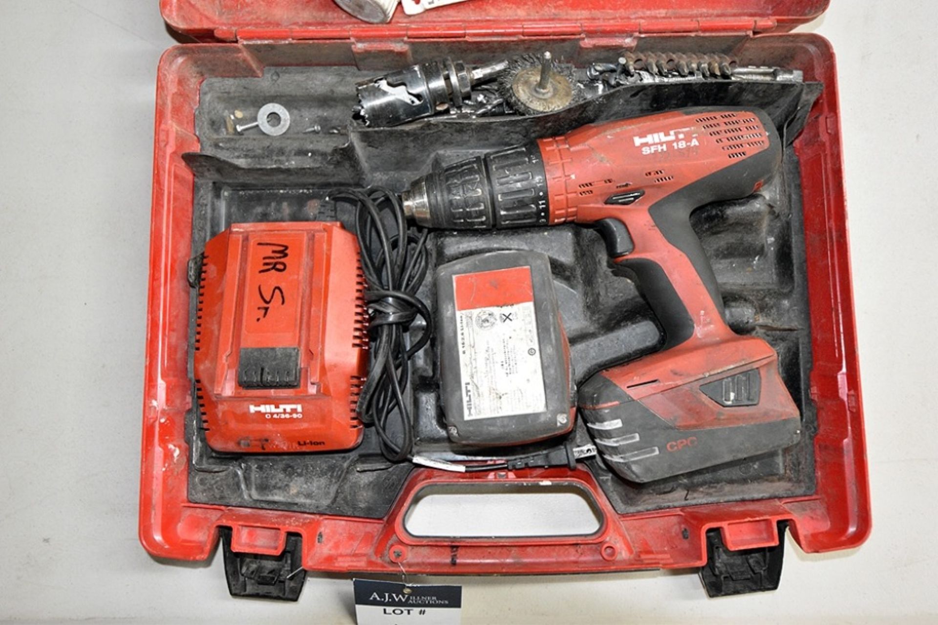 Hilti SFH18-A Cordless Driver w/ (2) 18v Lithium Ion 3.3Ah Battery w/ Charger and Case - Image 2 of 3