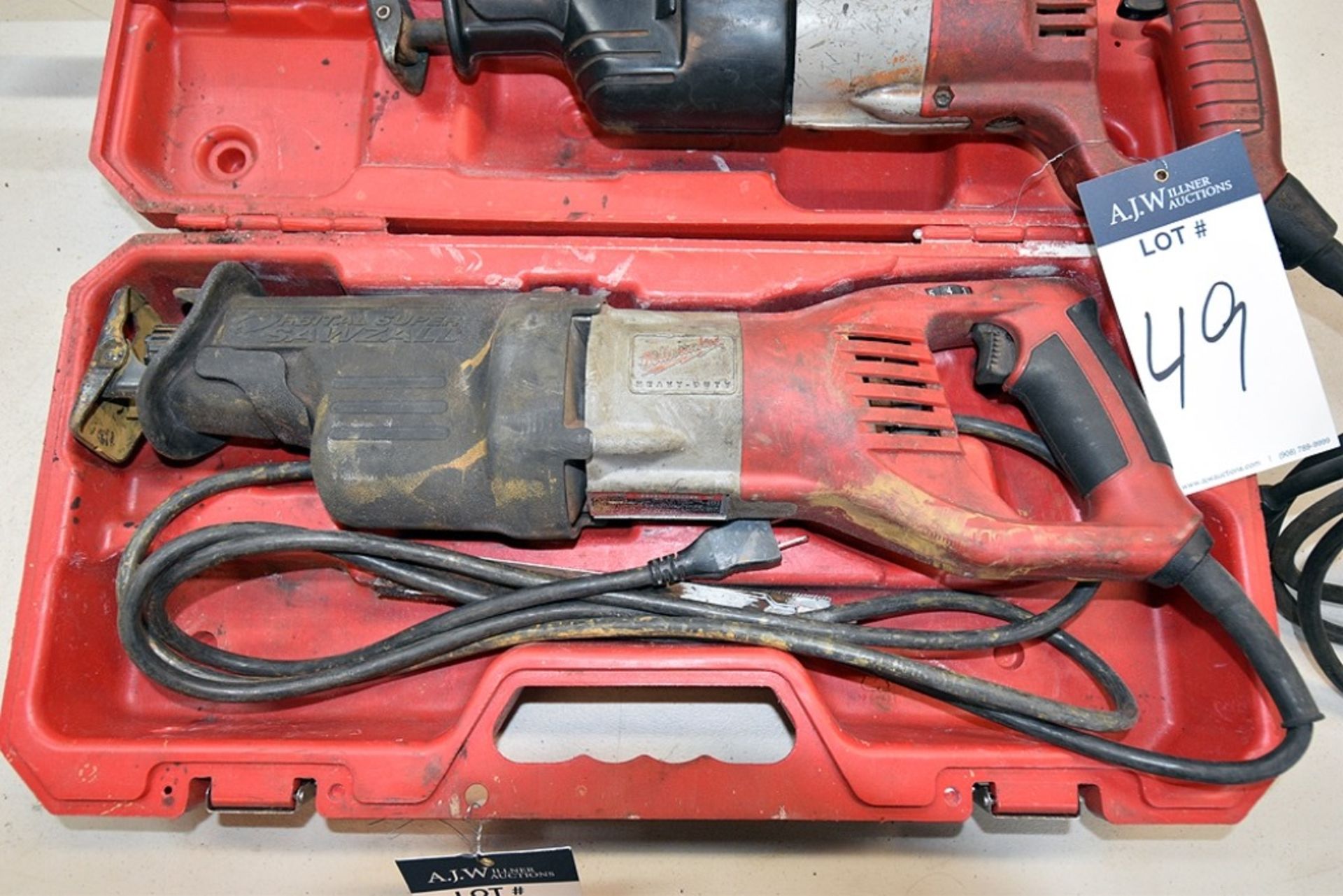 (1) Milwaukee Corded Orbital Super Sawzall Catalog Number 6538-21 w/ Case and (1) Milwaukee Corded S - Image 2 of 4