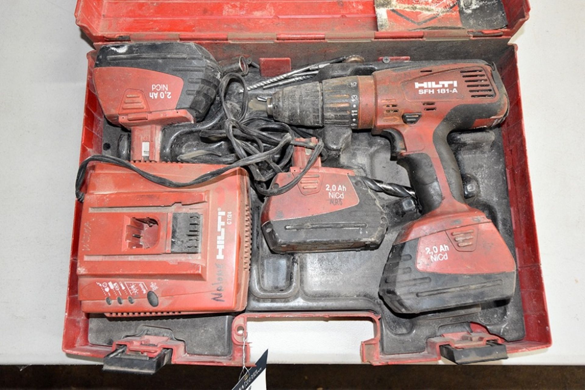 Hilti SFH 181-A Cordless Driver w/ (3) 18v NiCd Battery, (1) Charger, and (1) Case - Image 2 of 3