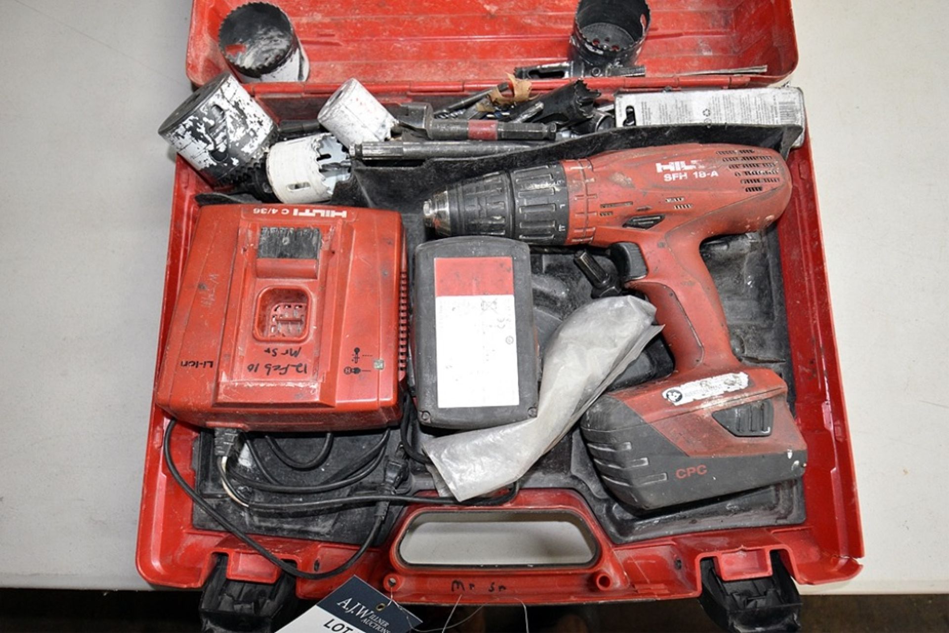 Hilti SFH18-A Cordless Driver w/ (2) 18v Lithium Ion 3.3Ah Battery w/ Charger and Case - Image 2 of 3