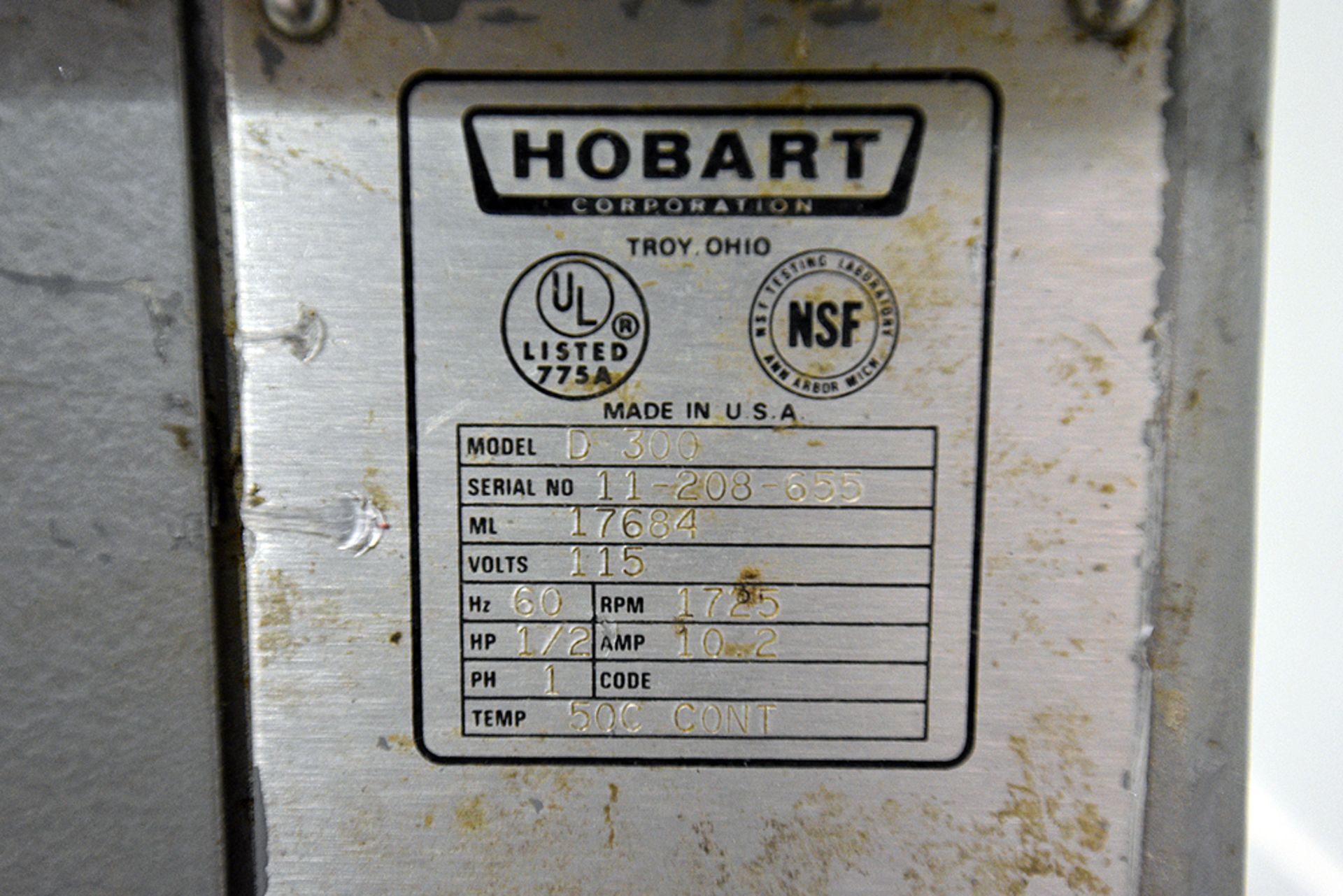 Hobart Model D-300 Mixer w/Attachments - Image 5 of 6