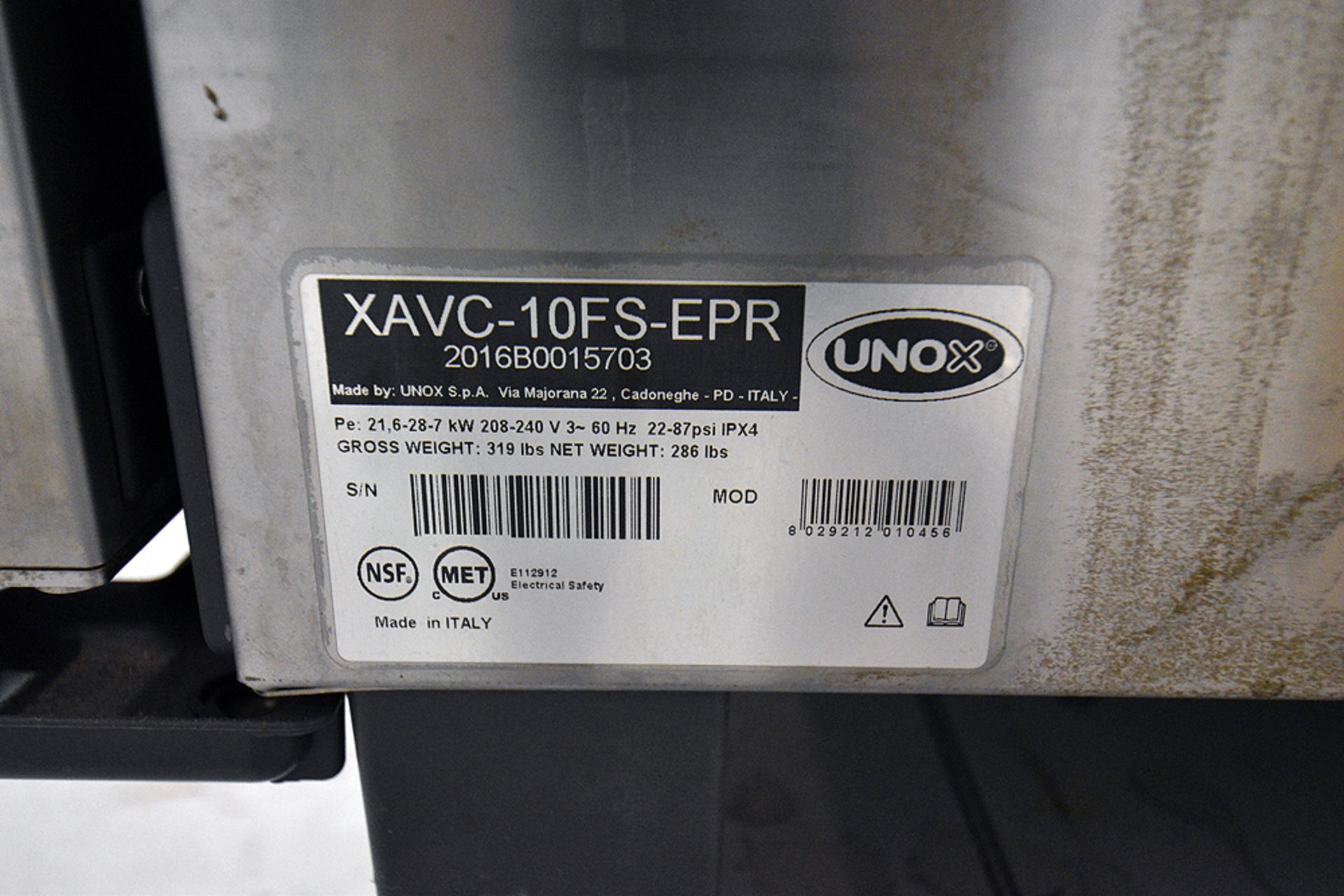 Unox XAV605P240 240 Volt Cheftop Combi Oven - Image 7 of 7