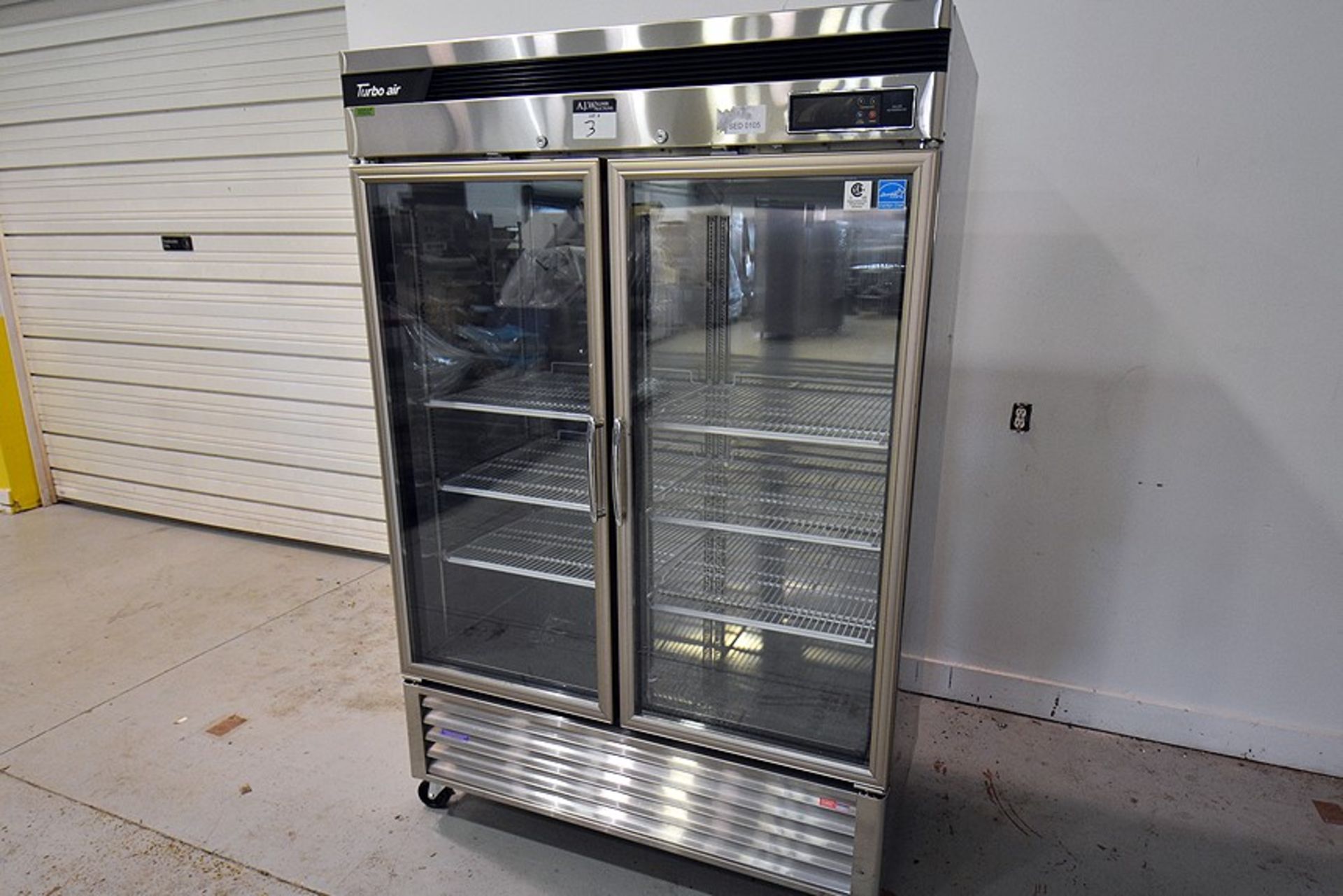Turbo Air Commercial S/S 2-Glass DoormRefrigerator
